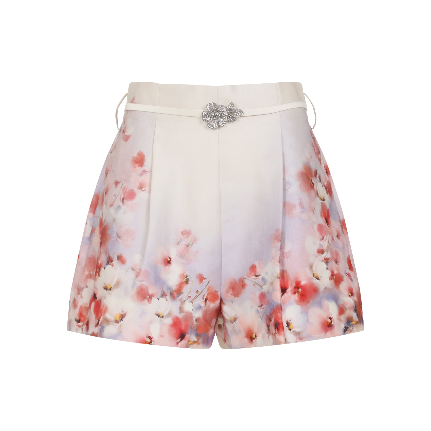 ZIMMERMANN Crush Flat Front Bermuda Shorts
