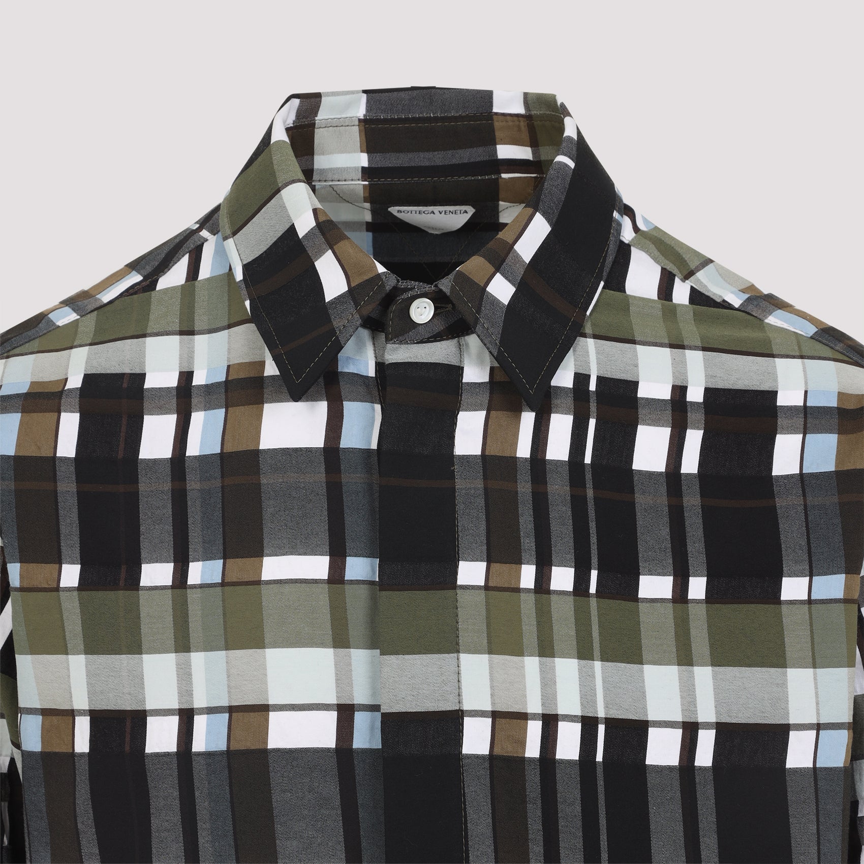 BOTTEGA VENETA Cotton Check Shirt for Men - FW25 Collection