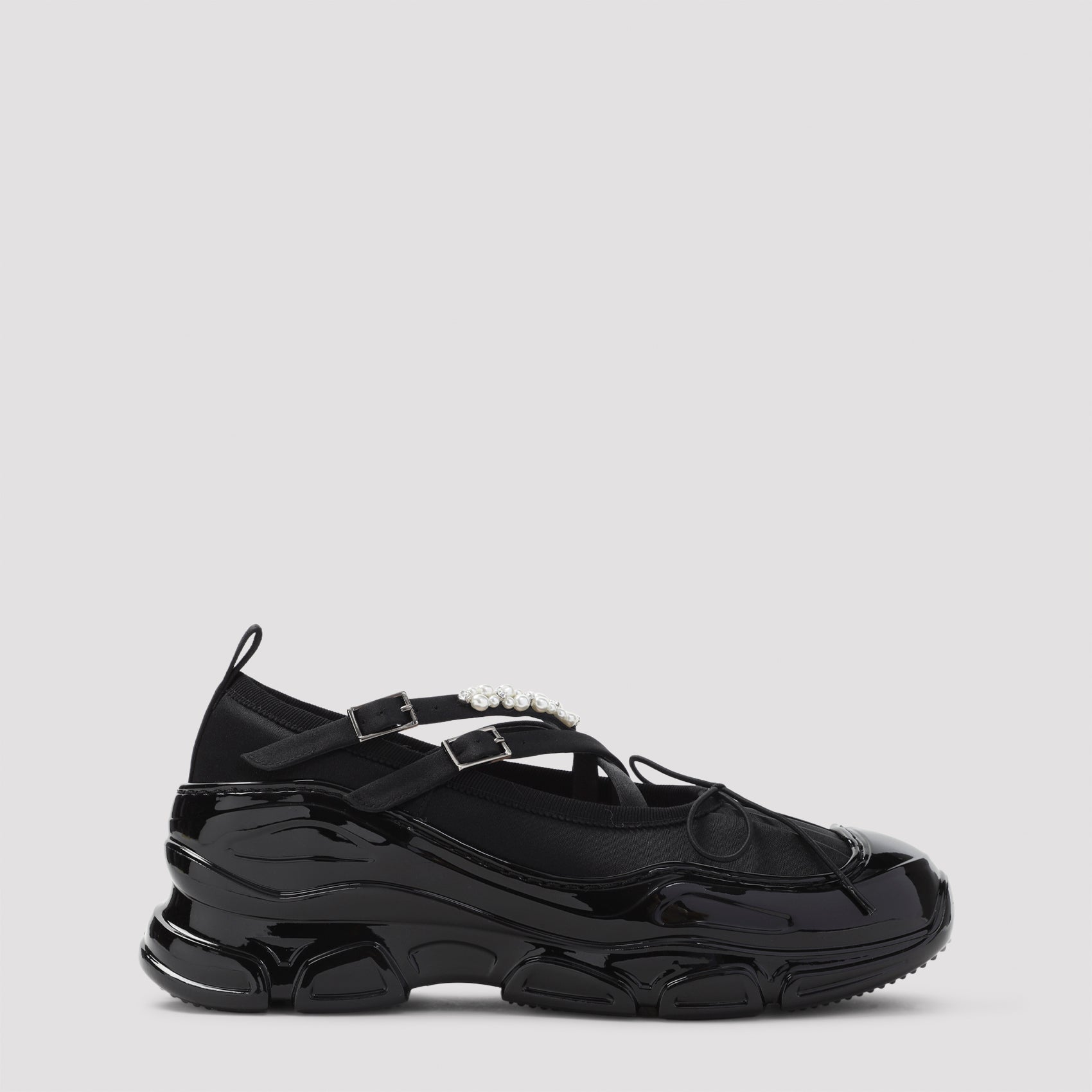 SIMONE ROCHA Classic Criss Cross Tracker Ballerina