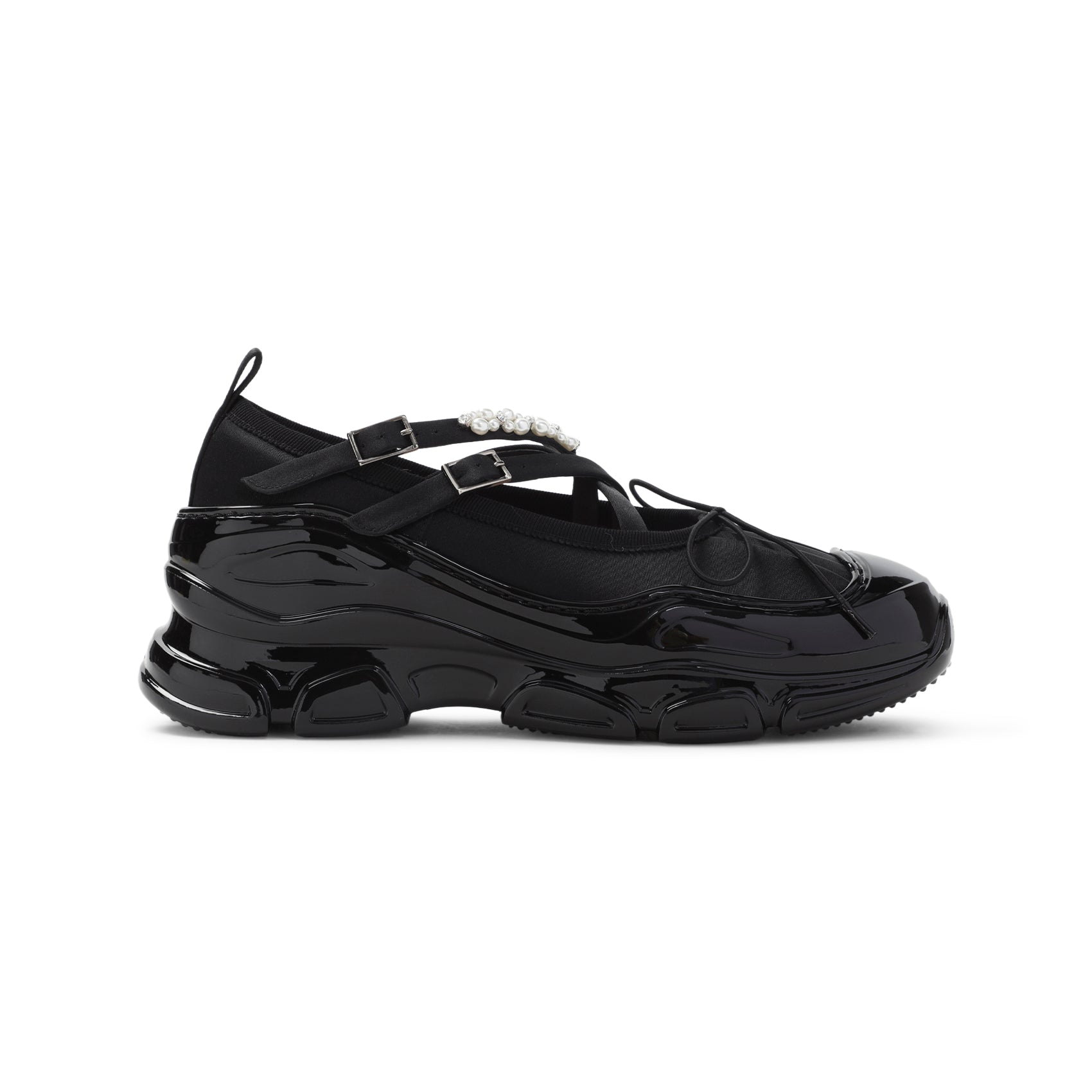 SIMONE ROCHA Classic Criss Cross Tracker Ballerina
