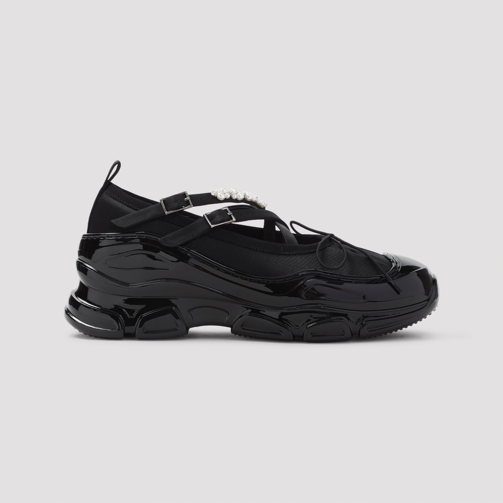 SIMONE ROCHA Classic Criss Cross Tracker Ballerina