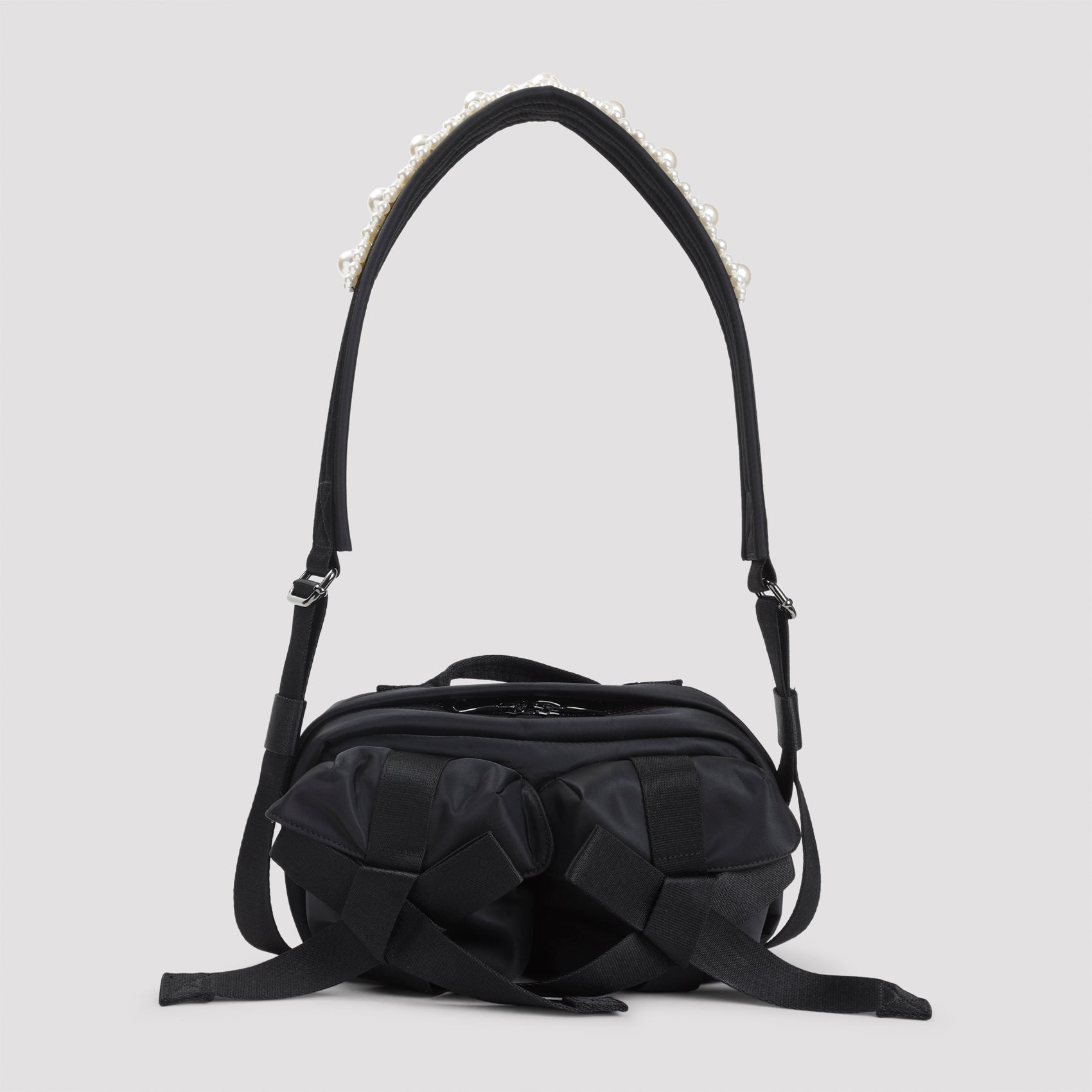 SIMONE ROCHA Classic Bow Crossbody Handbag with Embroidery - 27cm x 14cm x 8cm