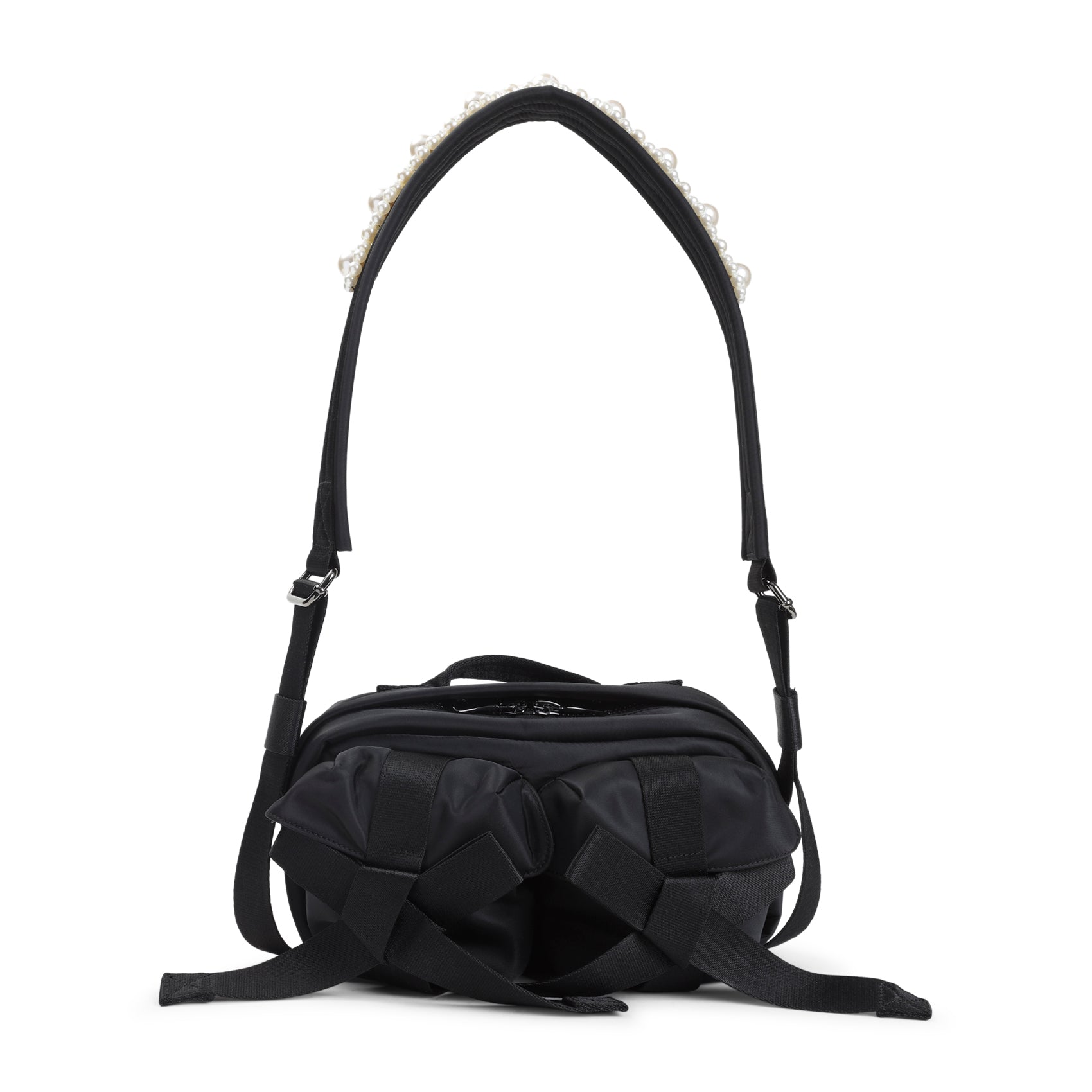 SIMONE ROCHA Classic Bow Crossbody Handbag with Embroidery - 27cm x 14cm x 8cm