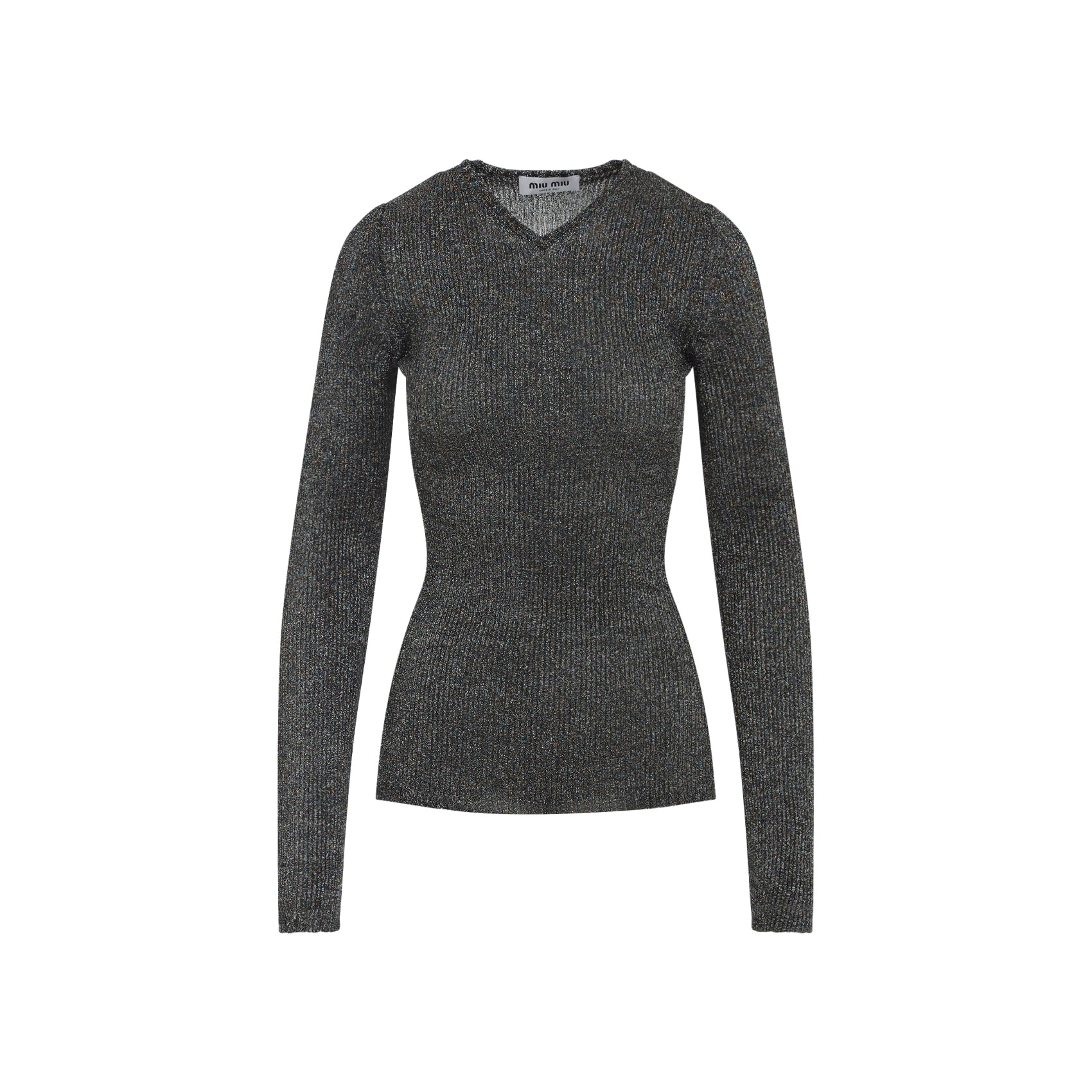 MIU MIU Viscose Metallic Top for Men