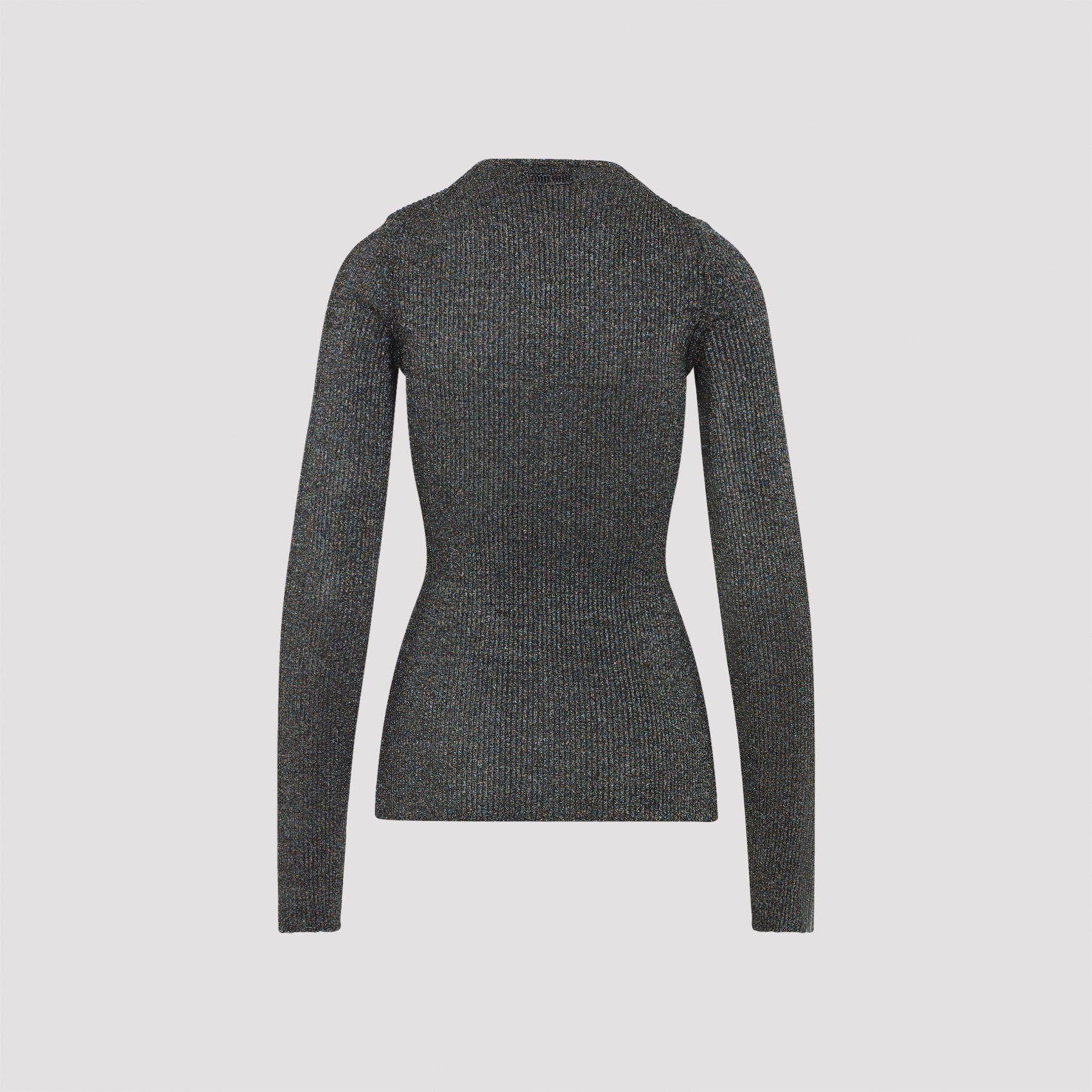 MIU MIU Viscose Metallic Top for Men