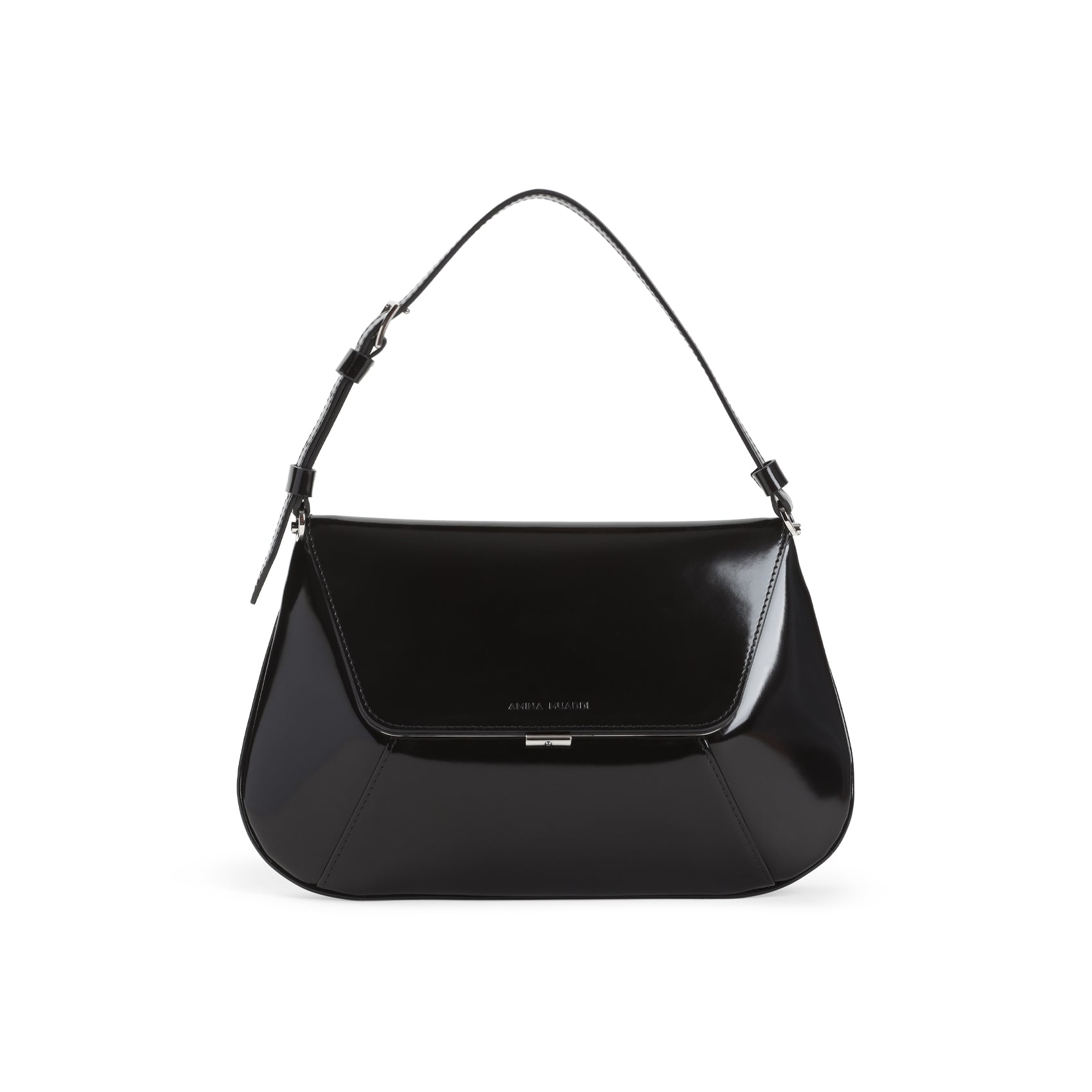 AMINA MUADDI Mini Shoulder Handbag with Brushed Leather - 26.5cm x 16.5cm x 7cm