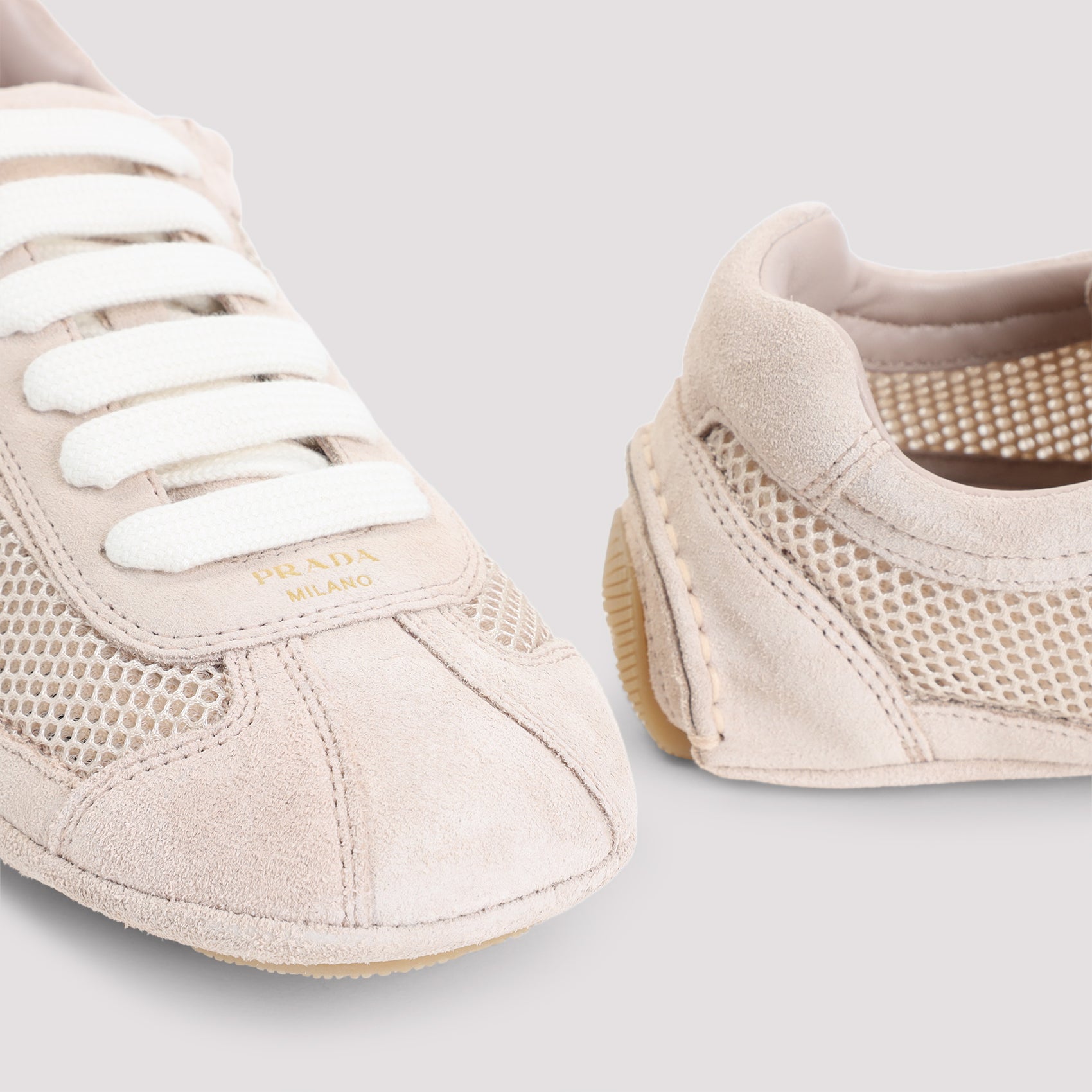 PRADA Men's Suede and Mesh Sneakers