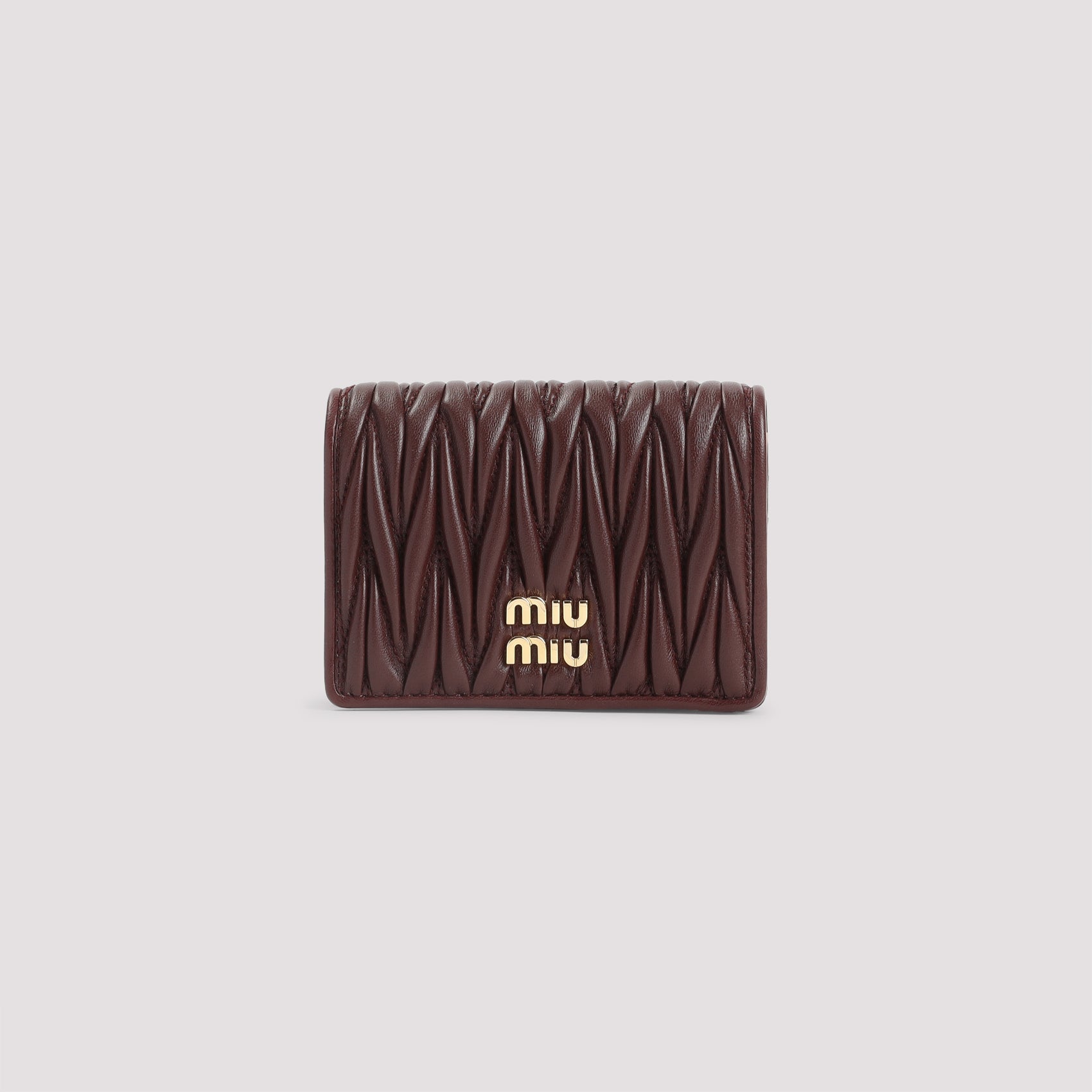 MIU MIU Mini Leather Wallet - 12cm x 8cm x 2cm