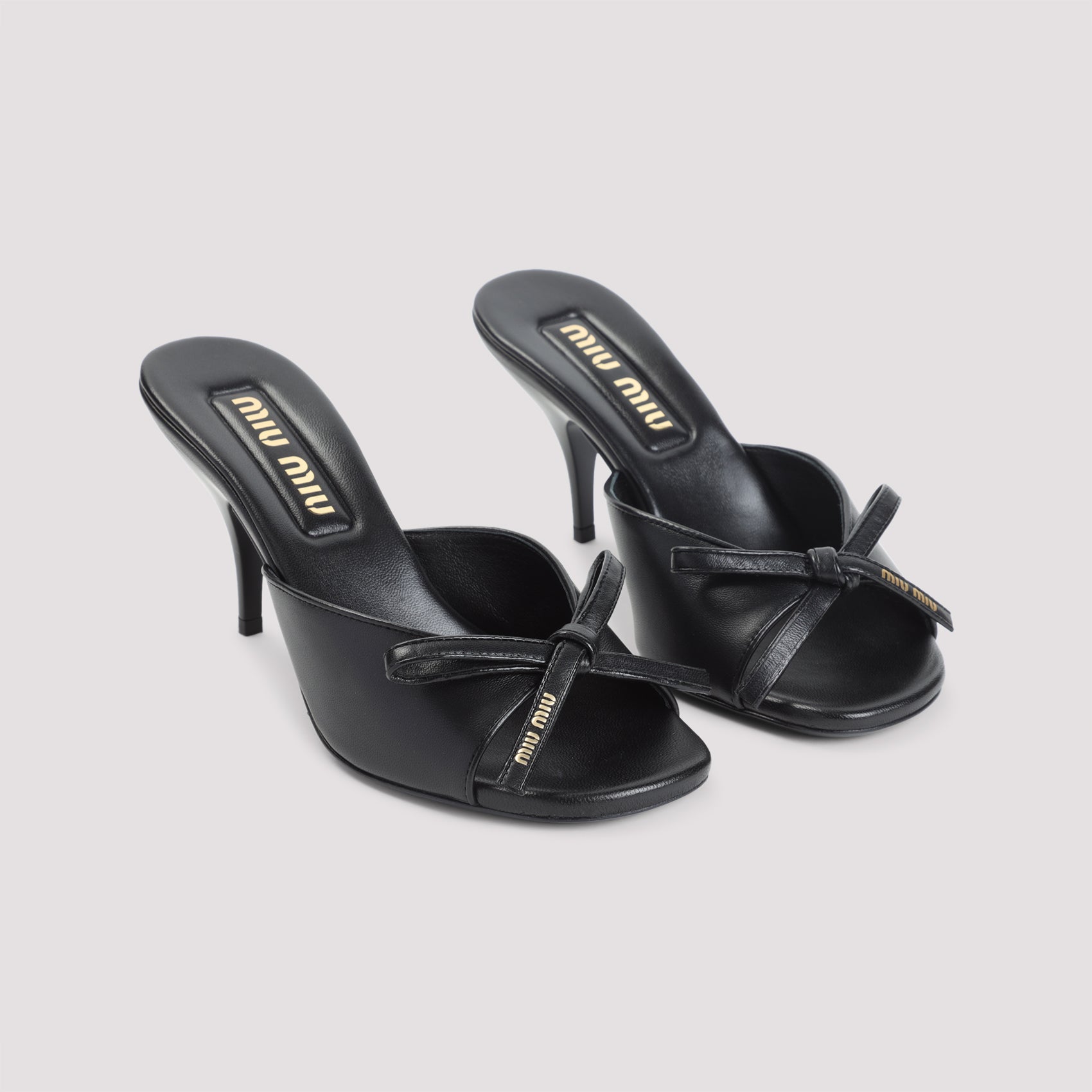 MIU MIU Luxury Slide Sandals with 7cm Heel Height
