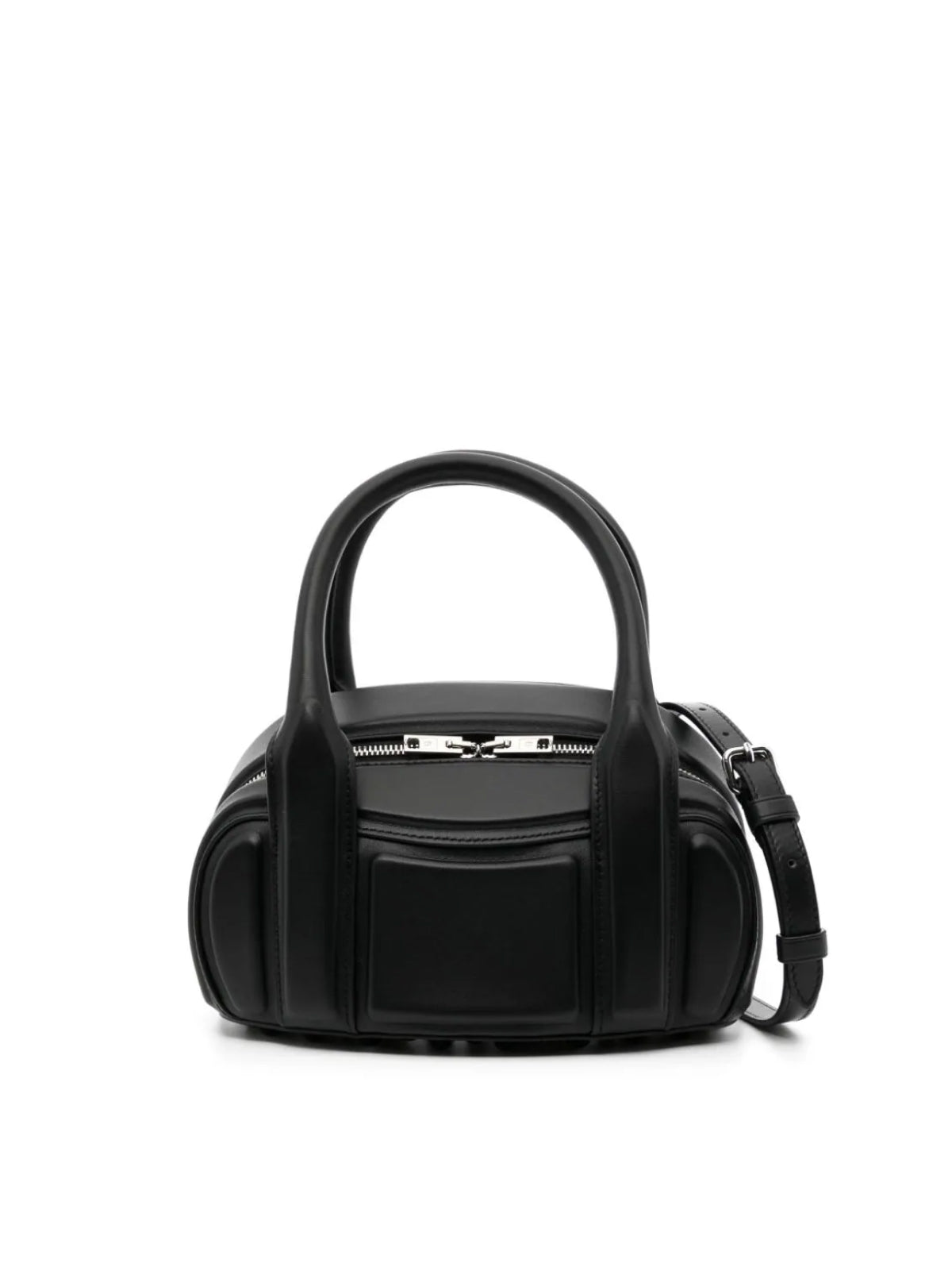 ALEXANDER WANG Mini Leather Shoulder Handbag with Logo - 23X14X8 CM
