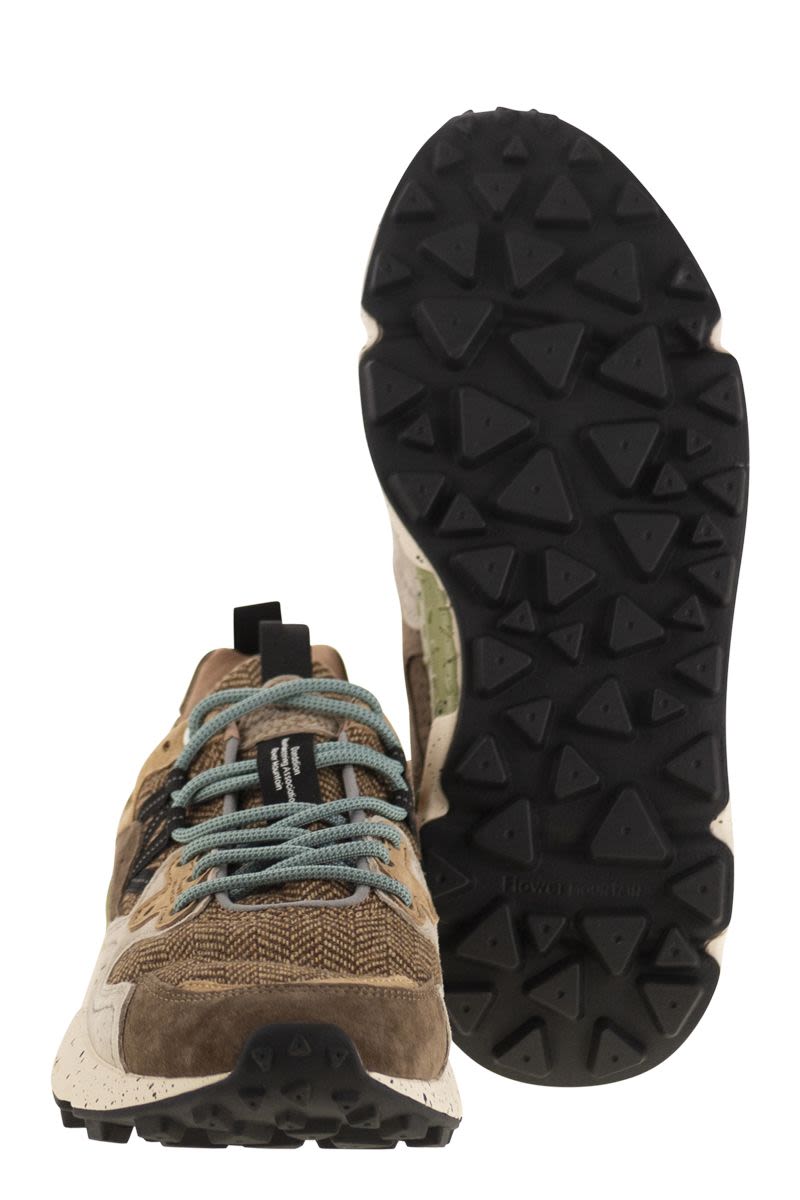 FLOWER MOUNTAIN Yamano 3 - Suede and Fabric Sneaker