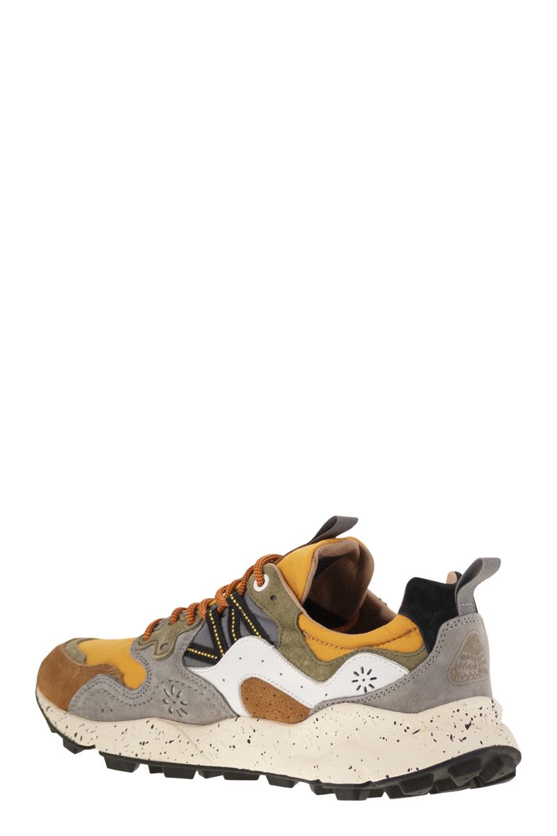 FLOWER MOUNTAIN Yamano 3 Sneaker - Suede and Technical Fabric
