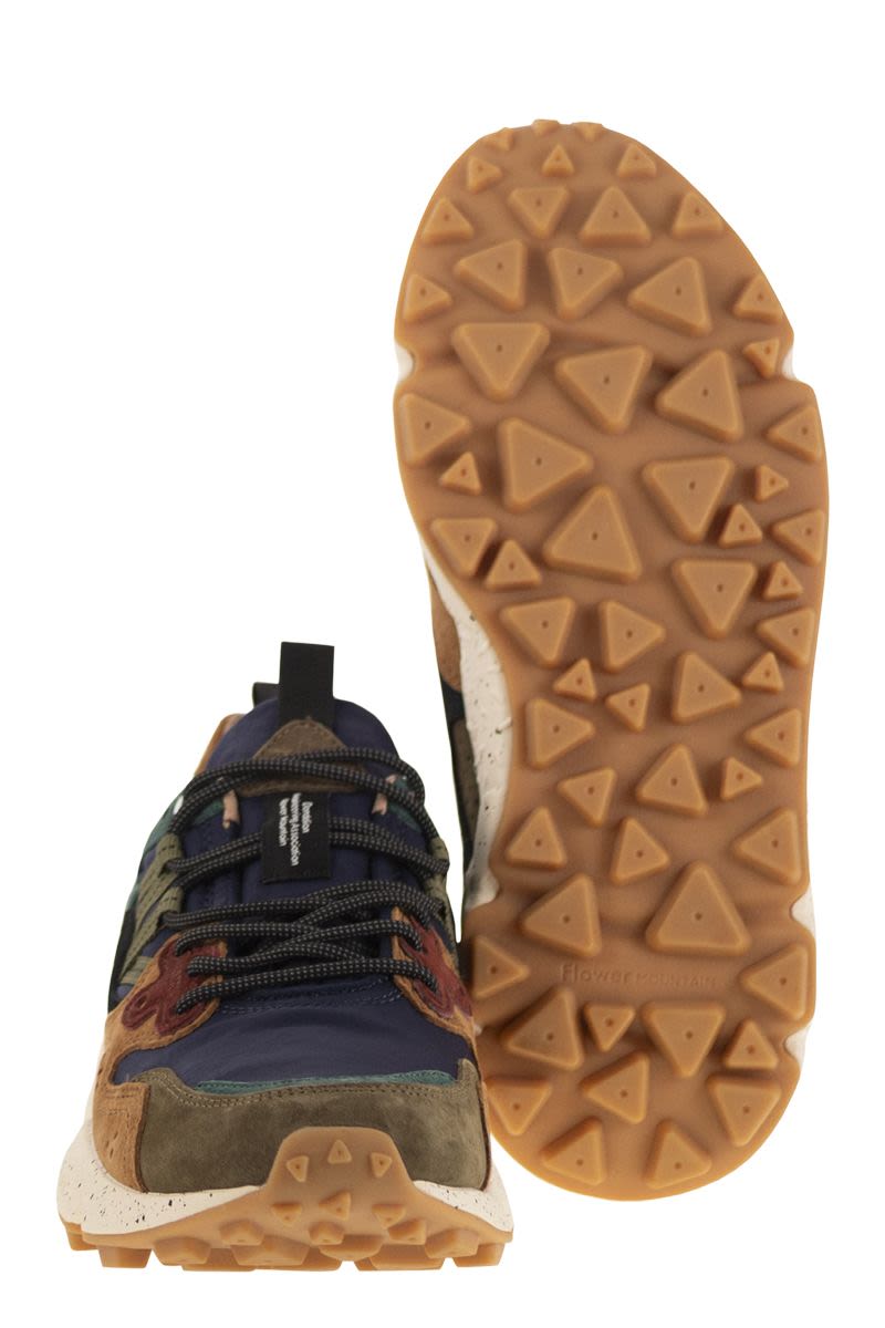 FLOWER MOUNTAIN Yamano 3 - Unisex Sneaker in Suede and Technical Fabric