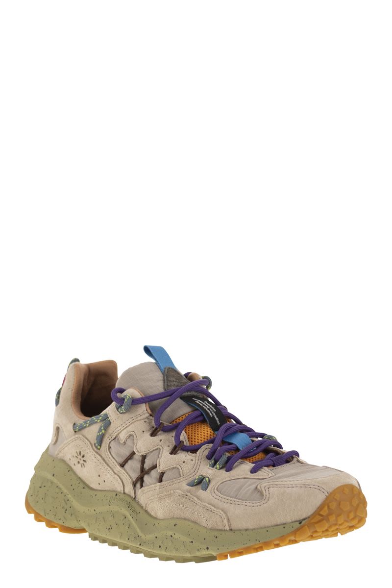FLOWER MOUNTAIN Yamabushi Sneaker - Outdoor Suede and Technical Fabric