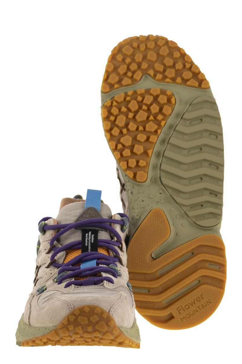 FLOWER MOUNTAIN Yamabushi Sneaker - Outdoor Suede and Technical Fabric