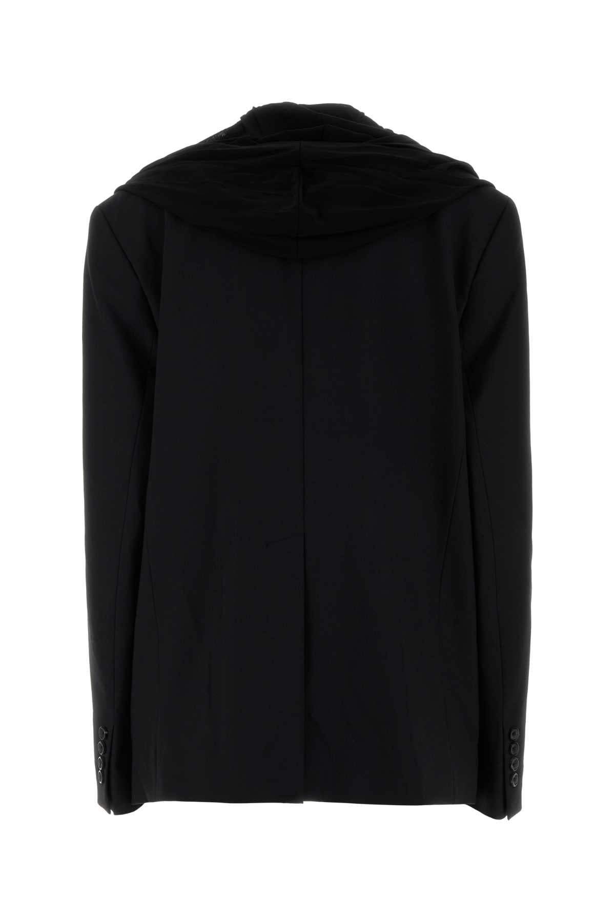 Y/PROJECT Oversized Draped Hood Blazer