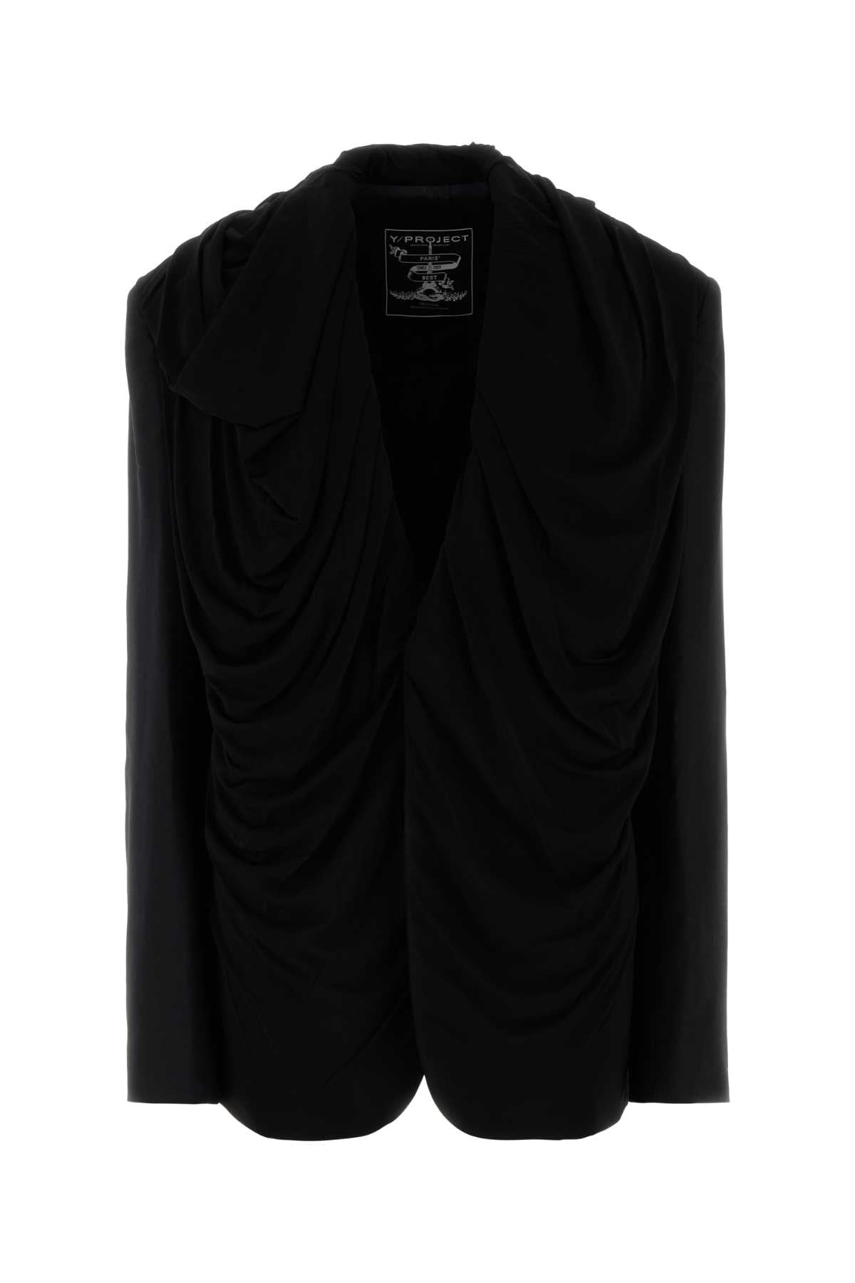 Y/PROJECT Oversized Draped Hood Blazer