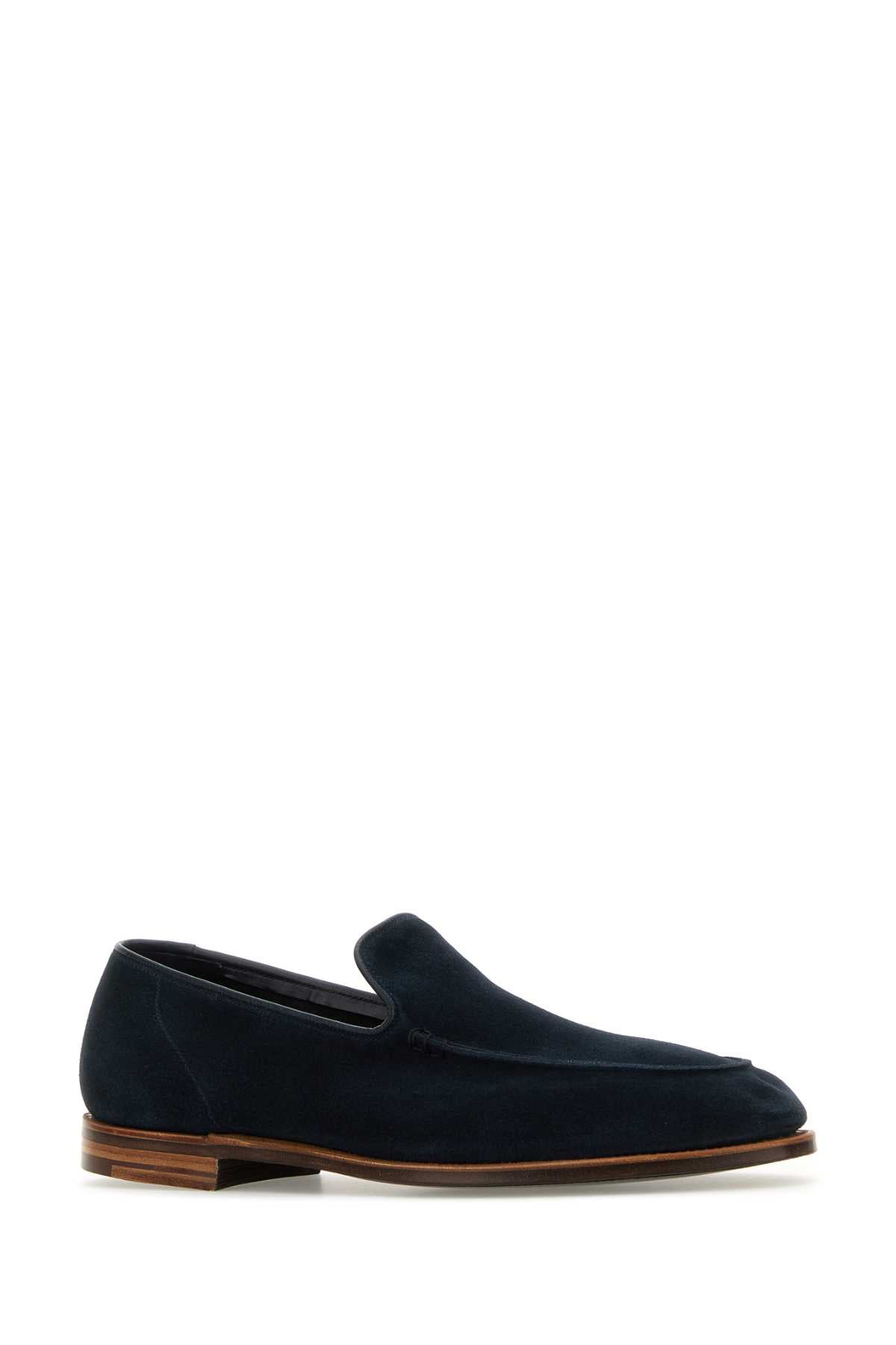 CROCKETT & JONES Suede Salcombe Loafers for Men