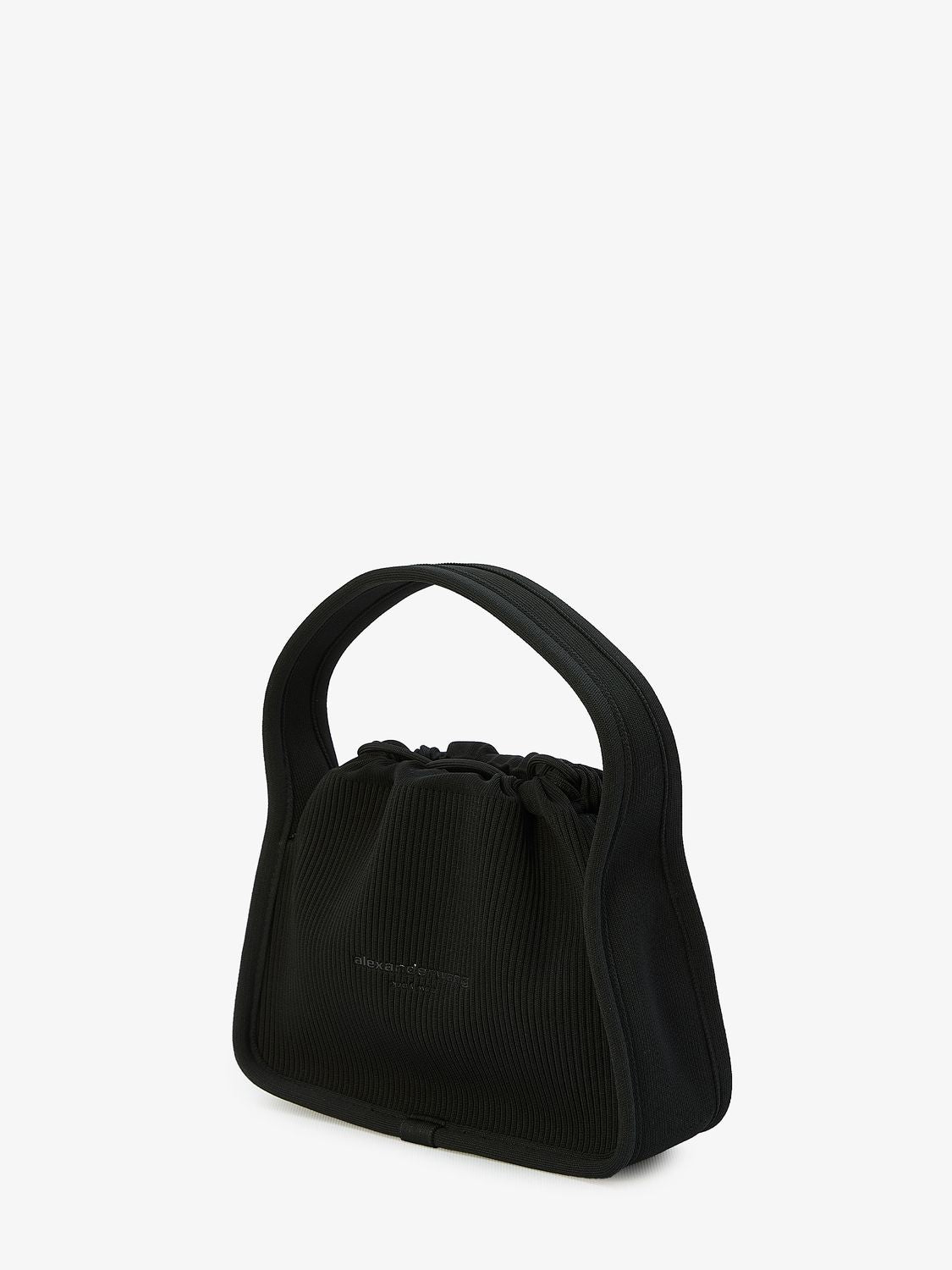ALEXANDER WANG Mini Ribbed Knit Drawstring Shoulder Bag