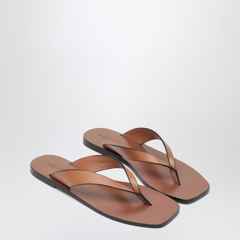 A.EMERY The Kinto Leather Flip-Flops