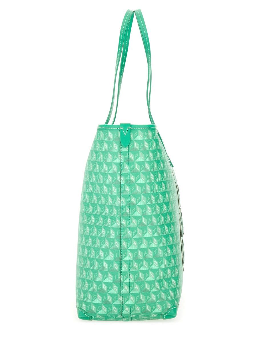 ANYA HINDMARCH Eco-Conscious Tote Handbag with I Am A Plastic Pattern