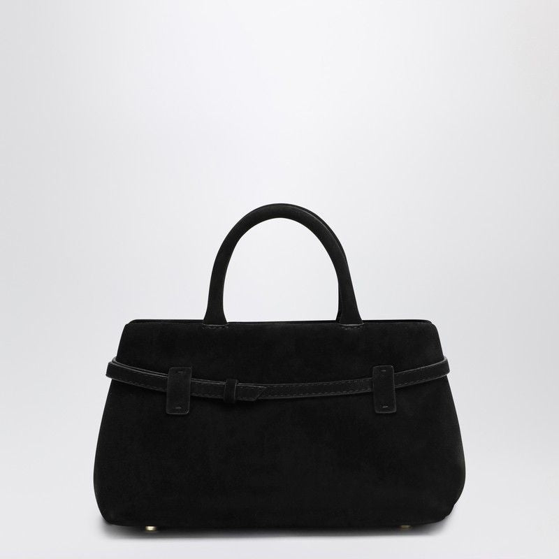 MANU ATELIER Mini Suede Handbag with Adjustable Strap