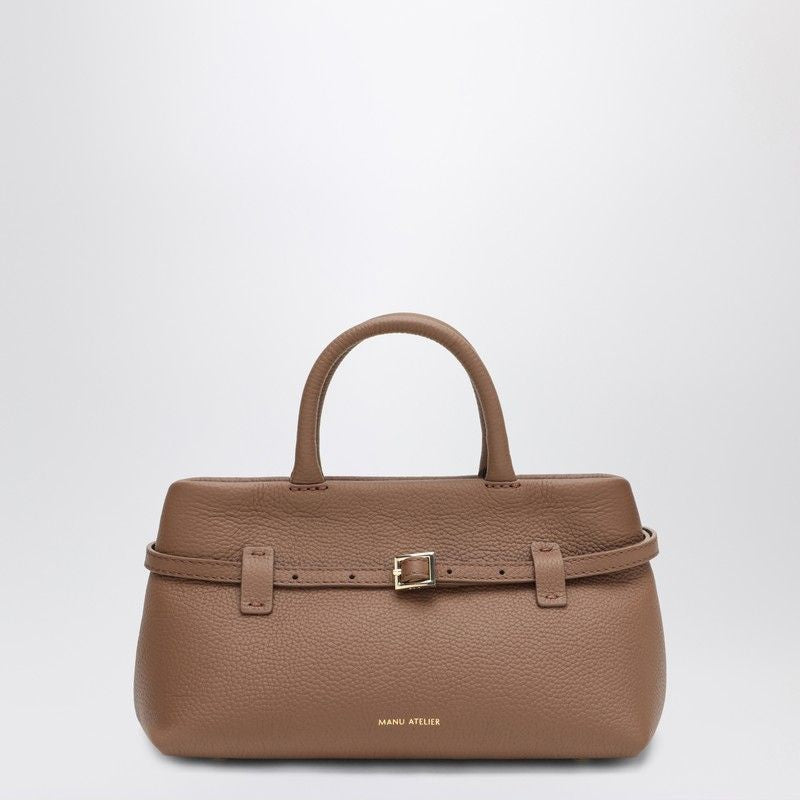 MANU ATELIER Mini Handbag in Hammered Leather