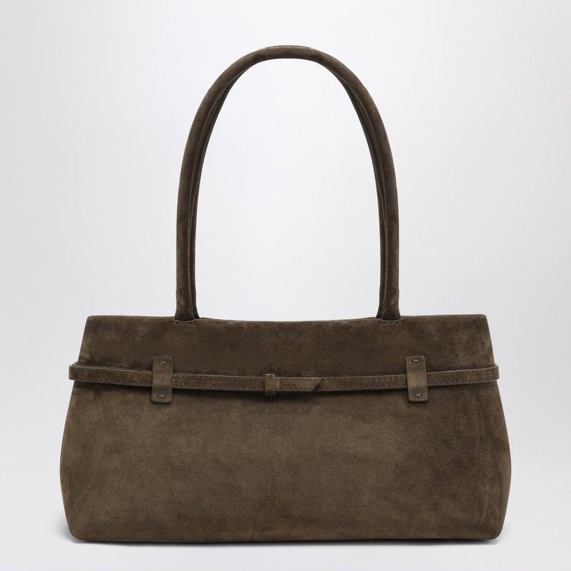 MANU ATELIER East West Suede Handbag with Adjustable Strap