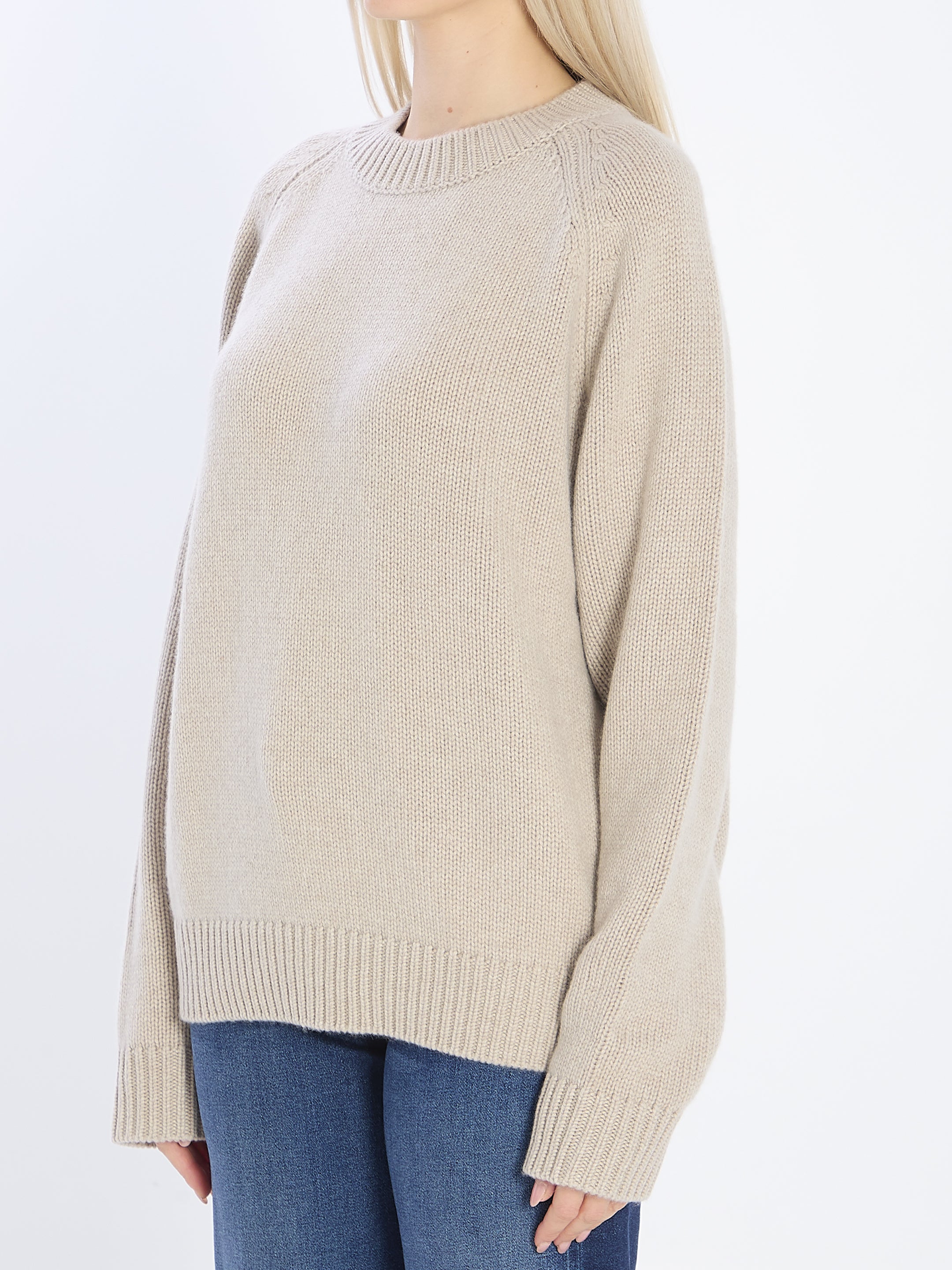 LISA YANG Crew Neck Cashmere Sweater - Size 01 US