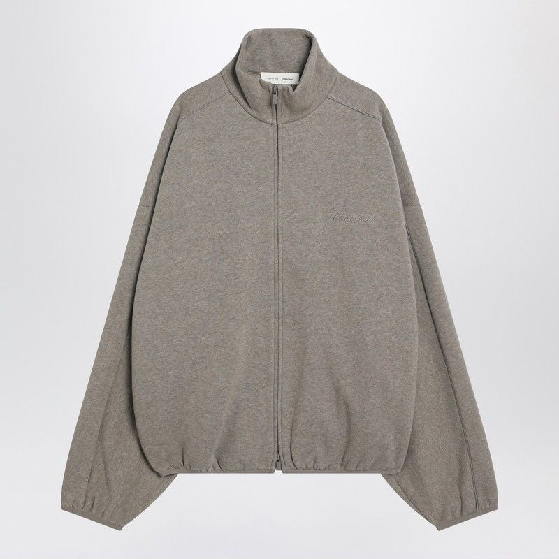 FEAR OF GOD ESSENTIALS Brushed Cotton Sweatshirt with Double Zip Closure - Fall/Winter 2025