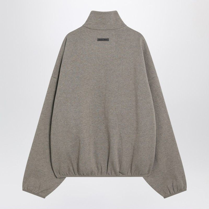 FEAR OF GOD ESSENTIALS Brushed Cotton Sweatshirt with Double Zip Closure - Fall/Winter 2025