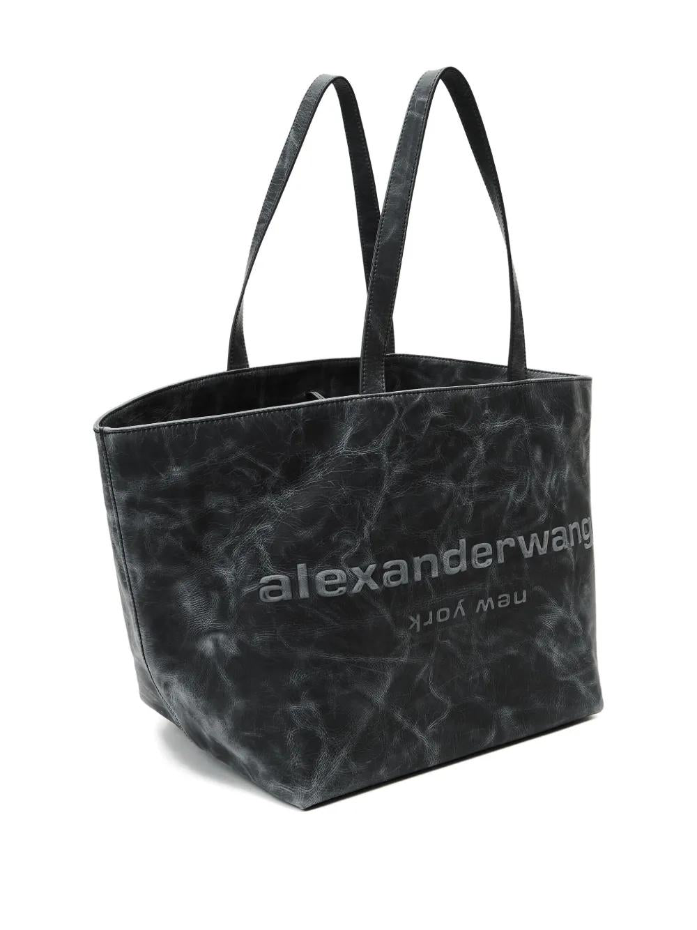 ALEXANDER WANG Embossed Punch Logo Mini Tote Handbag