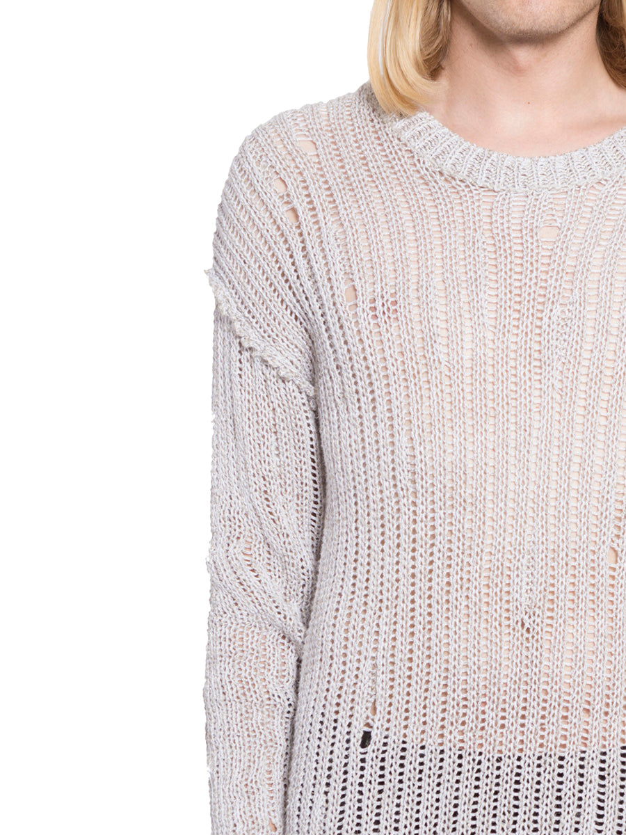 LOST&FOUND Linen T-Shirt with Round Neck - Size M