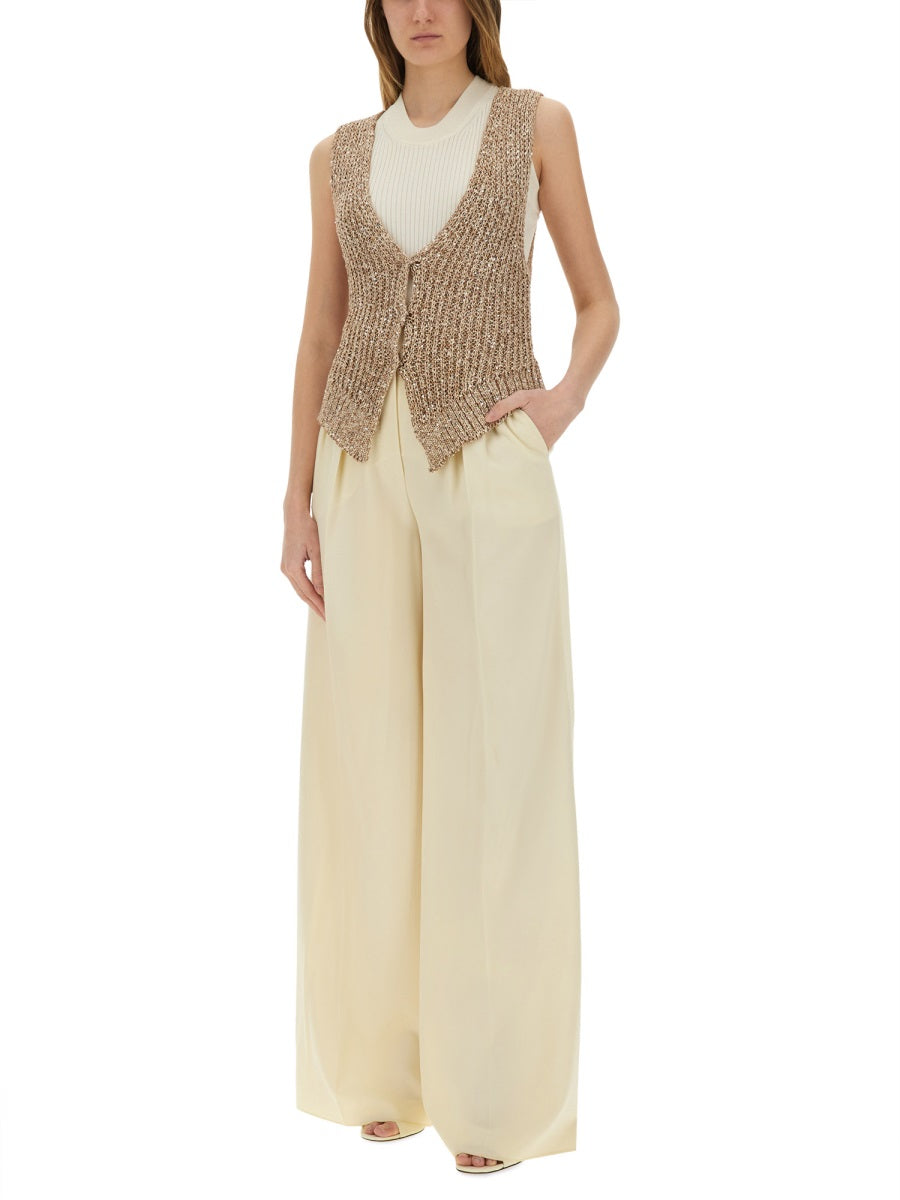 ALYSI Slim Fit Vest with Sequins - Size S