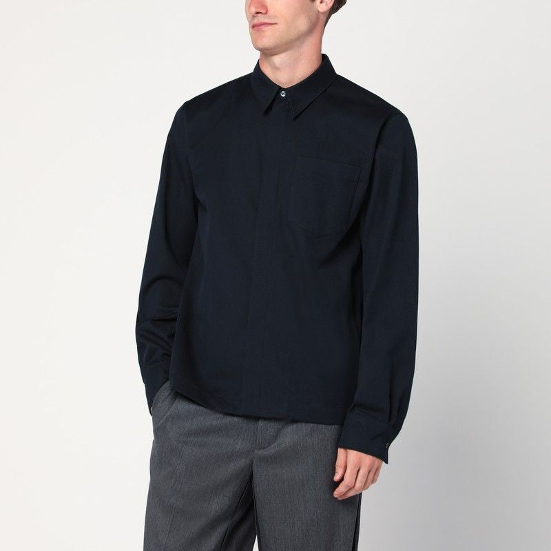 DRIES VAN NOTEN Classic Cotton and Wool Shirt for Men