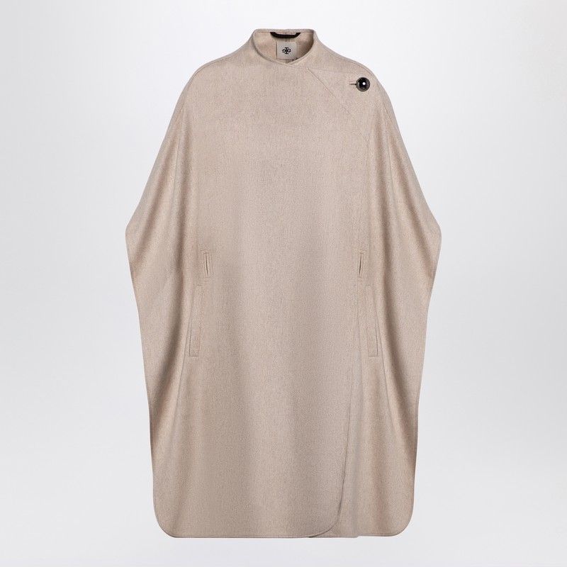 THE GARMENT Wool-Blend Long Loose-Fitting Cape