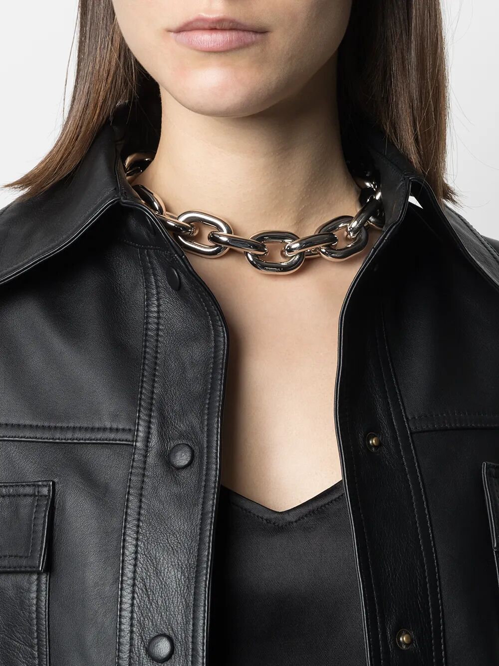 PACO RABANNE XL Link Statement Necklace