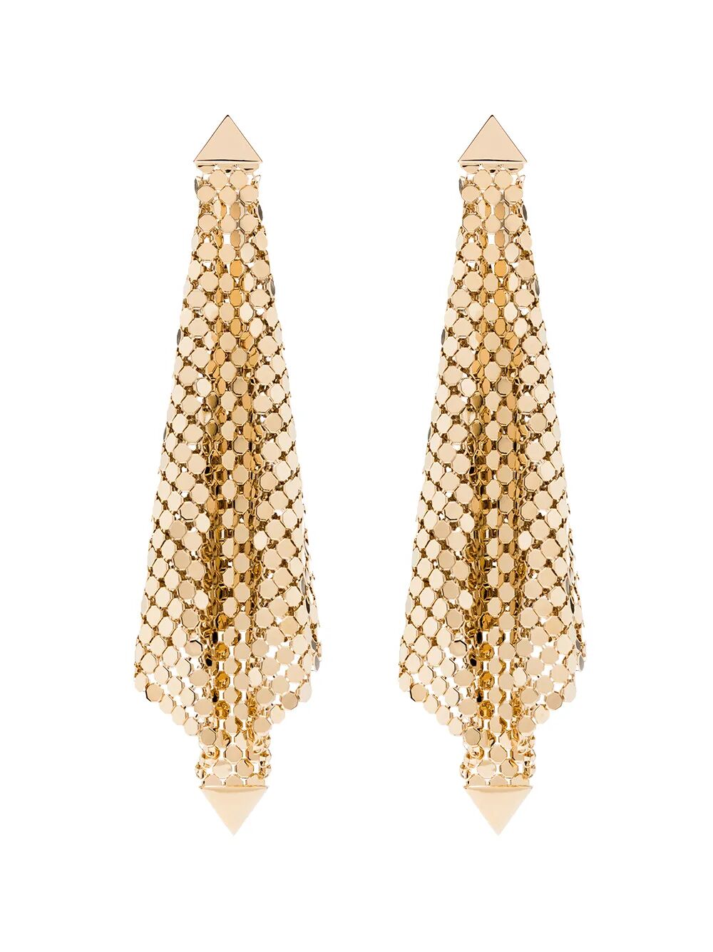 PACO RABANNE Mini Metallic Cascading Drop Earrings