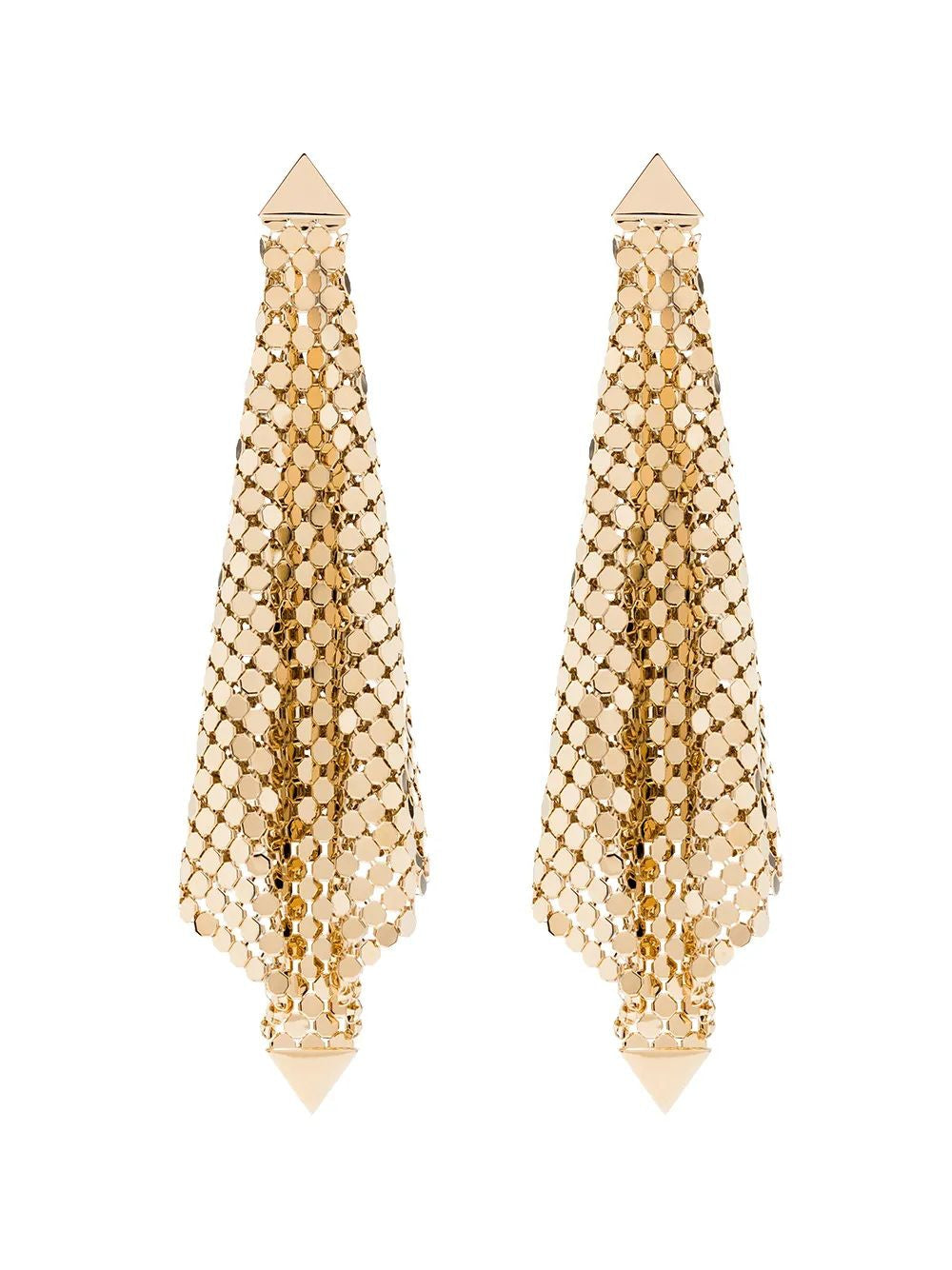 PACO RABANNE Metallic Knit Pendant Earrings for Women