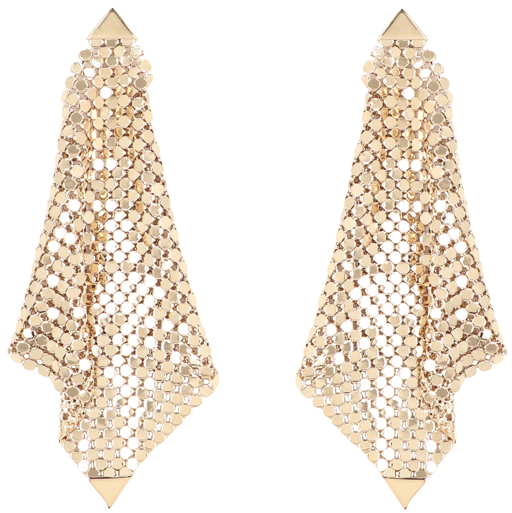 PACO RABANNE Mini Metallic Cascading Drop Earrings