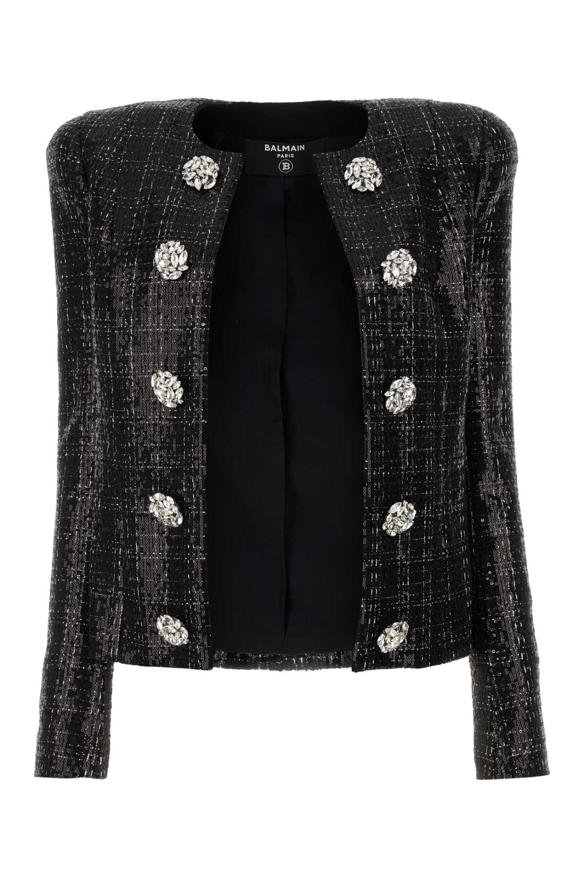 BALMAIN Modern Mini Tweed Blazer for Women