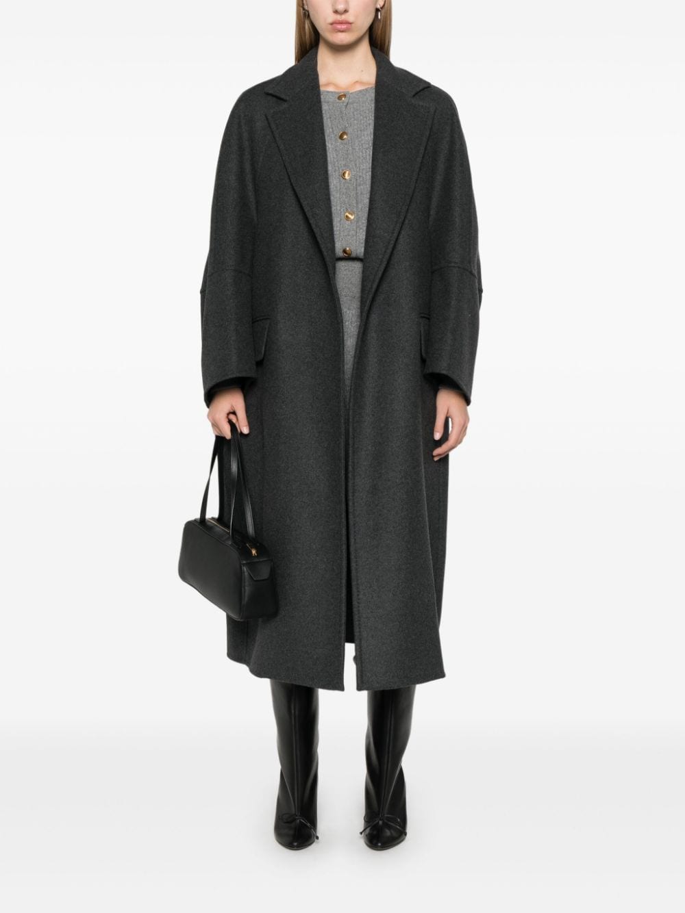 MAX MARA Elegant Wool Long Jacket