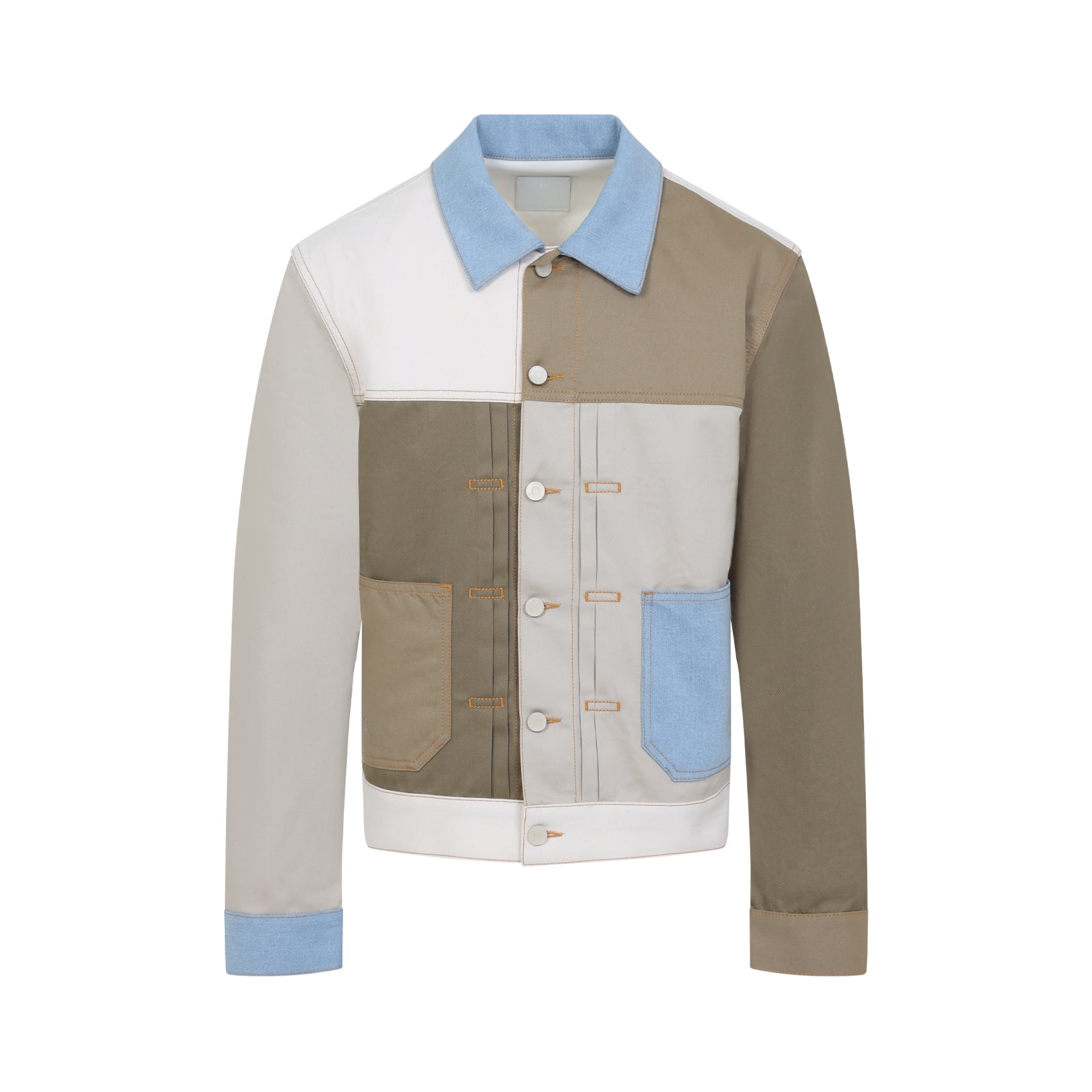 GIVENCHY Pleated and Snapped Denim Jacket