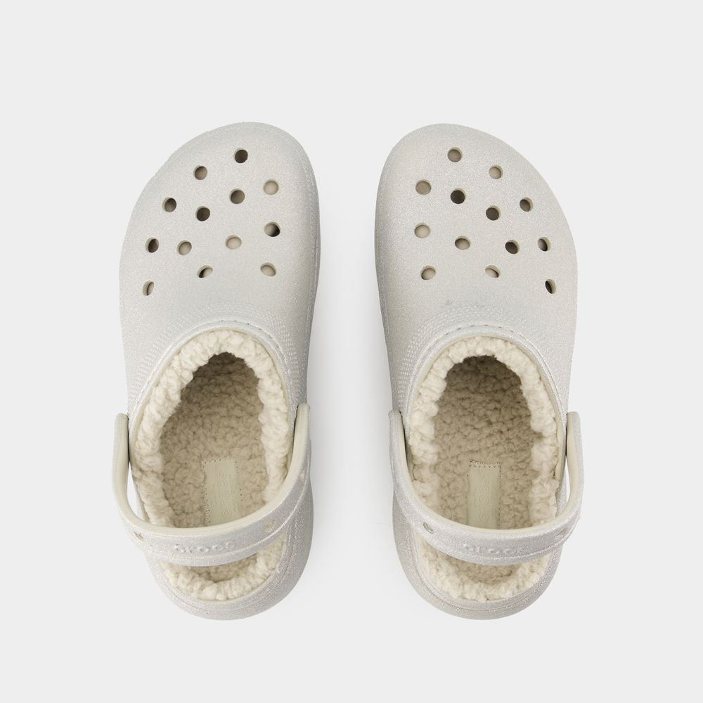 CROCS Classic Platform Glitter Sandals for Women - FW24 Edition