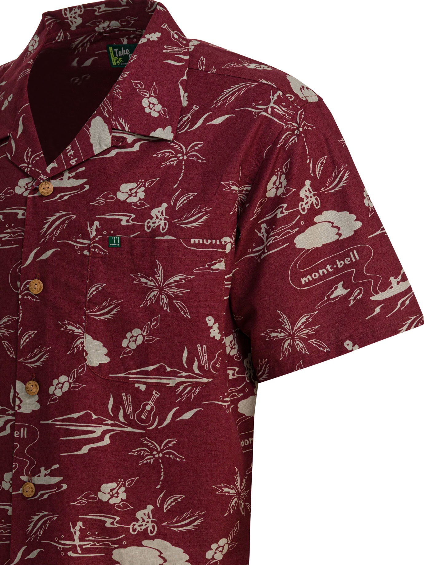 MONTBELL Men's Island Breeze Camp Collar Shirt