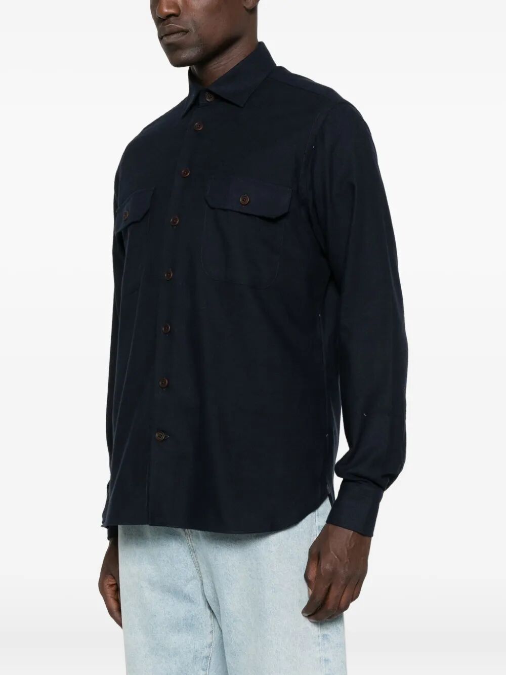 BORRIELLO Classic Cotton Shirt for Men - FW25