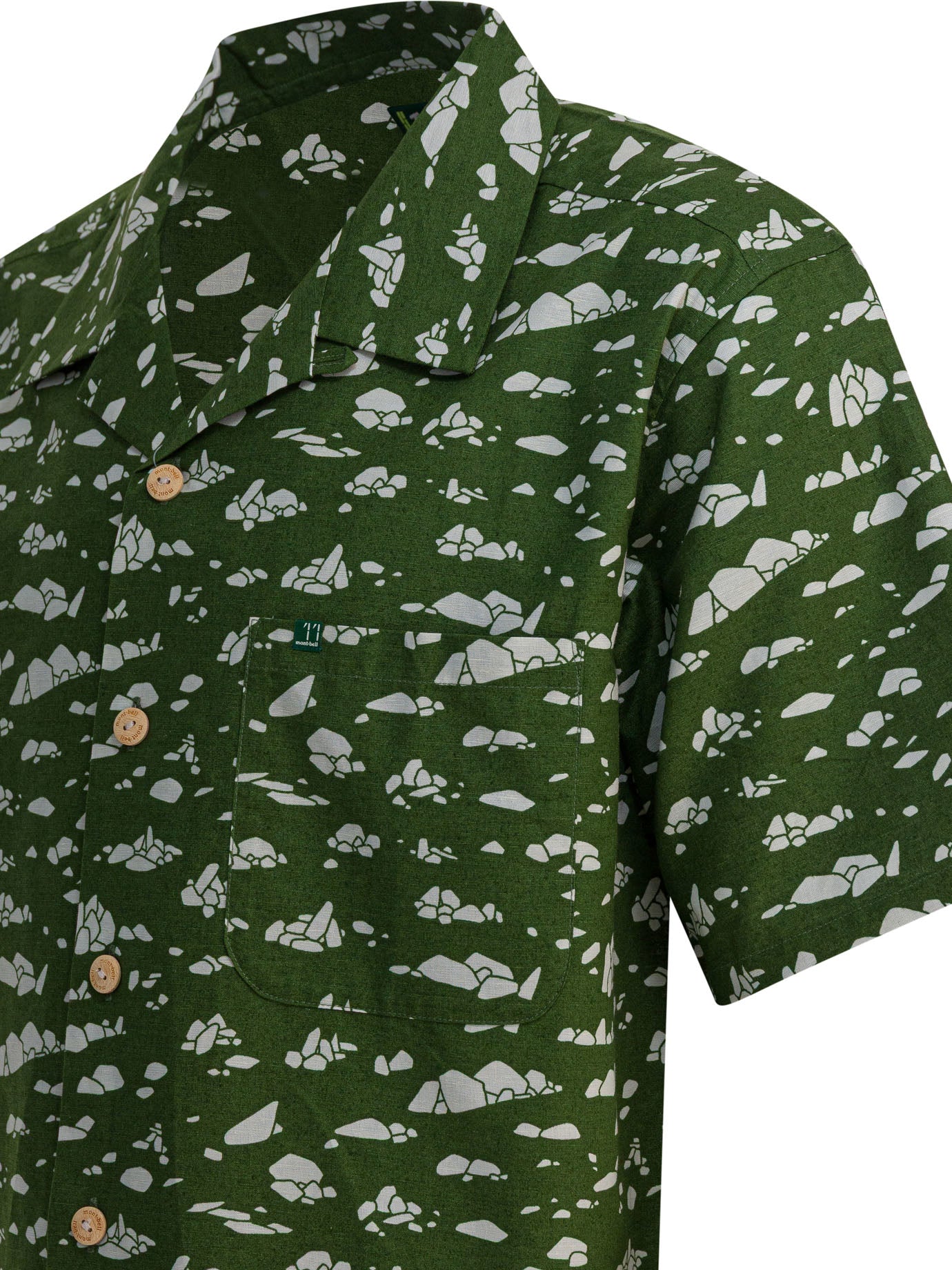 MONTBELL Regular Fit Camp Collar Short Sleeve Shirt