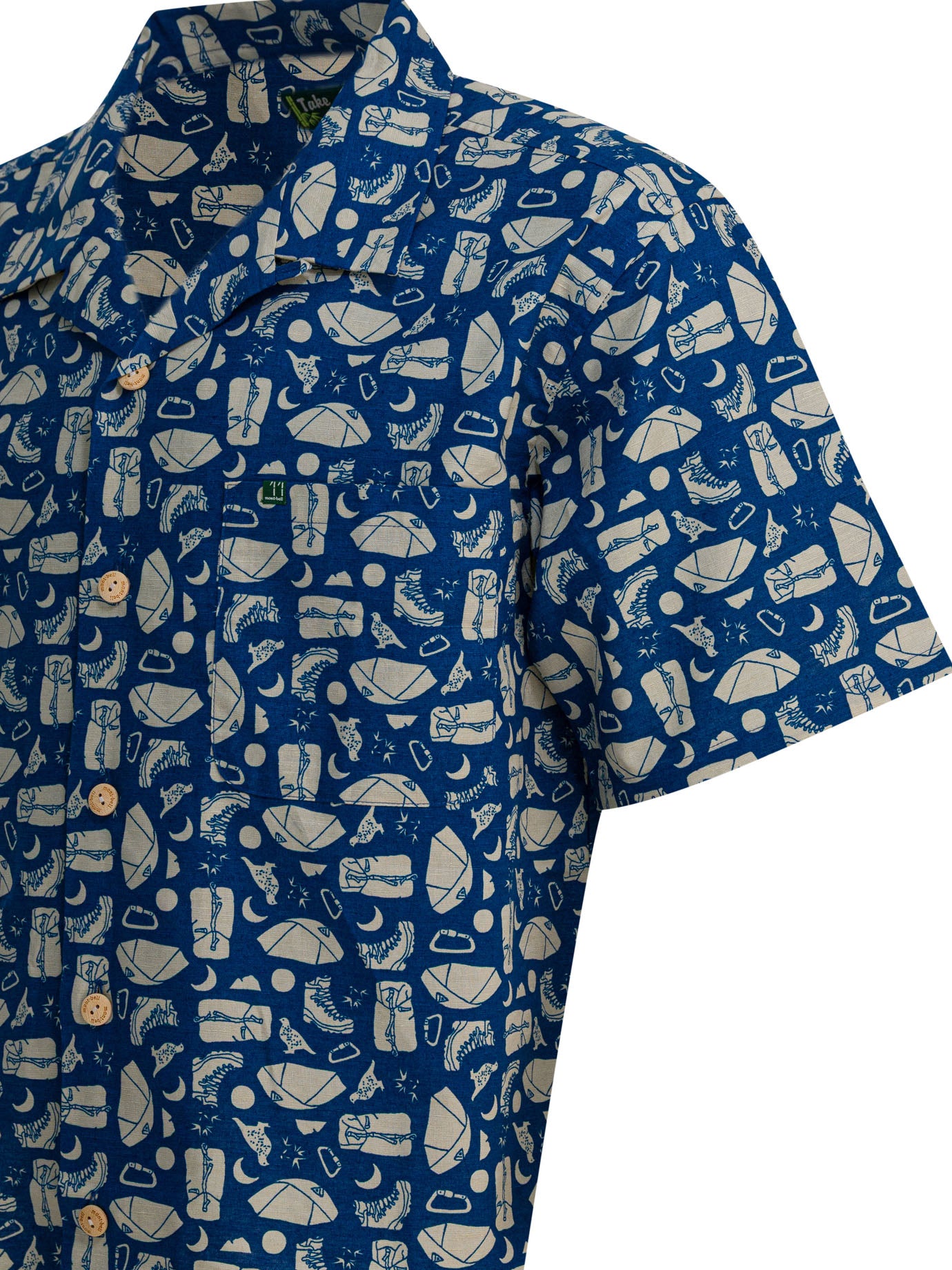 MONTBELL Regular Fit Camp Collar Short Sleeve Shirt