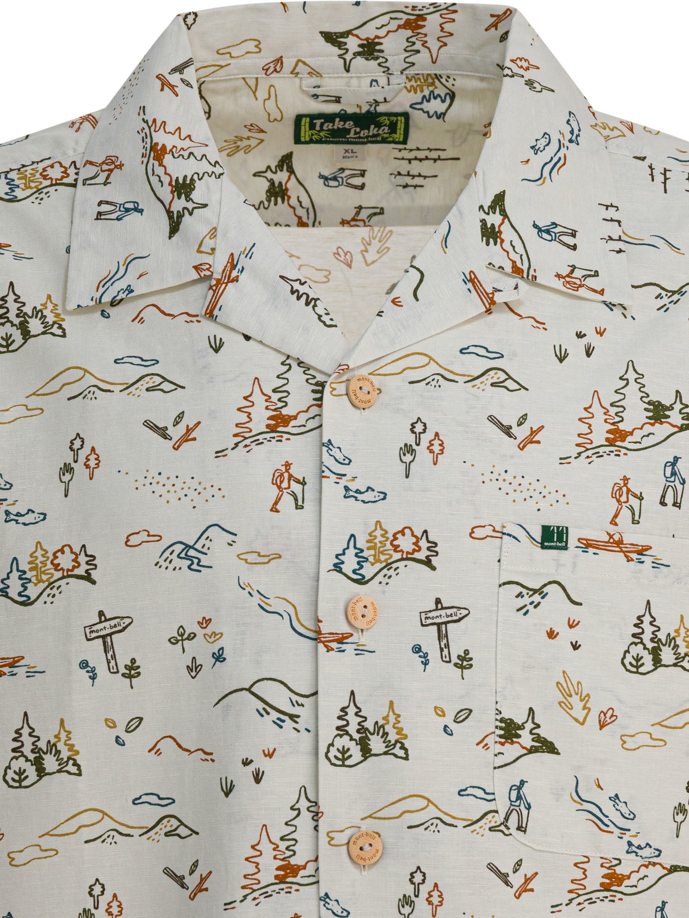 MONTBELL Men's Regular Fit Camp Collar Shirt