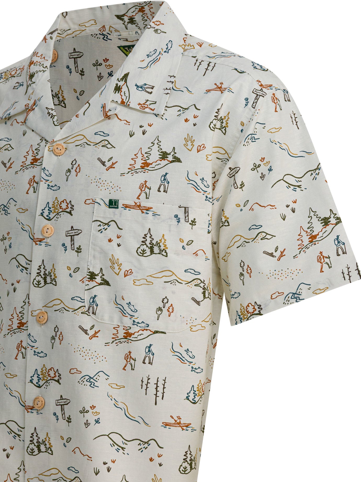 MONTBELL Men's Regular Fit Camp Collar Shirt